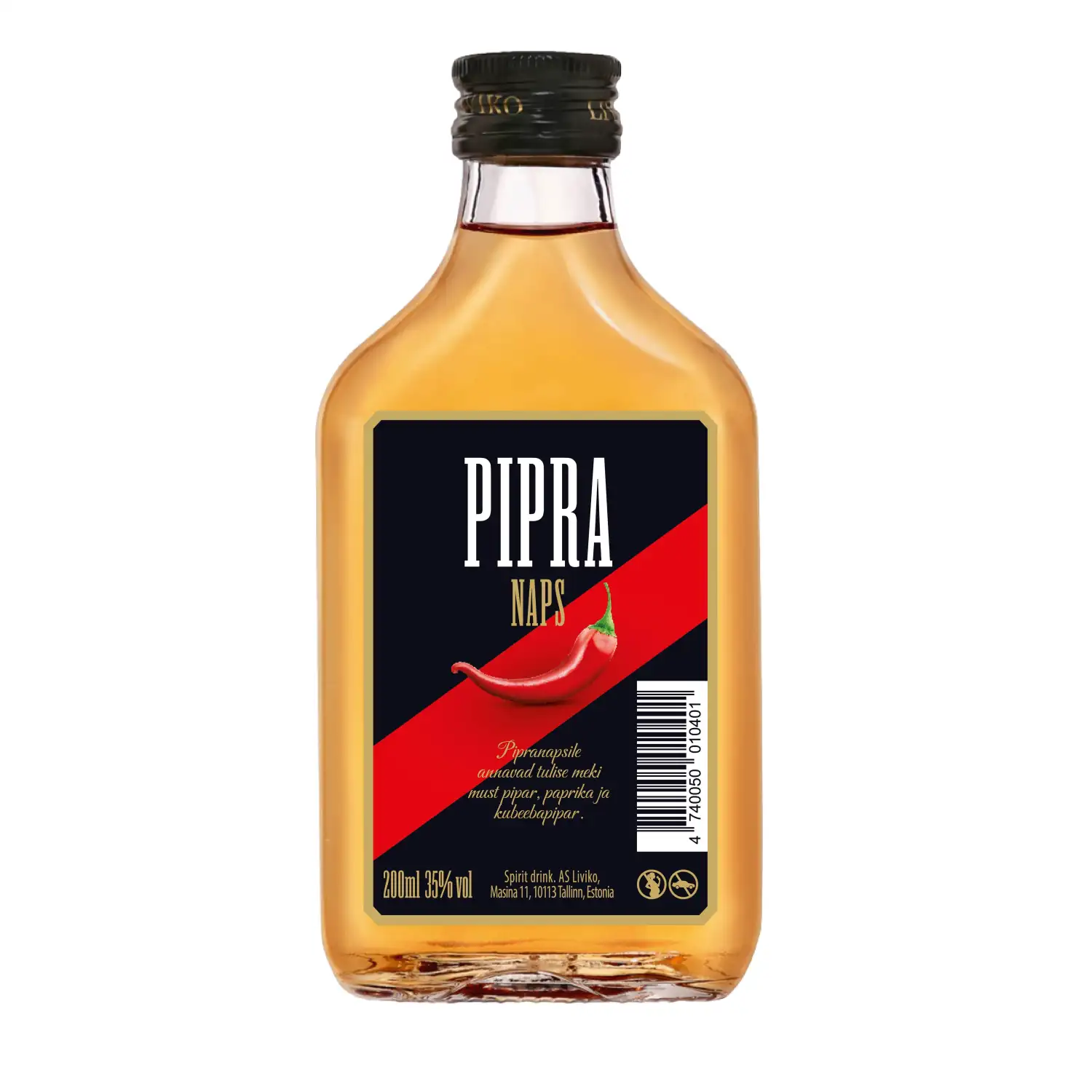 Piiritusjook Pipra Naps 35% 0,2l