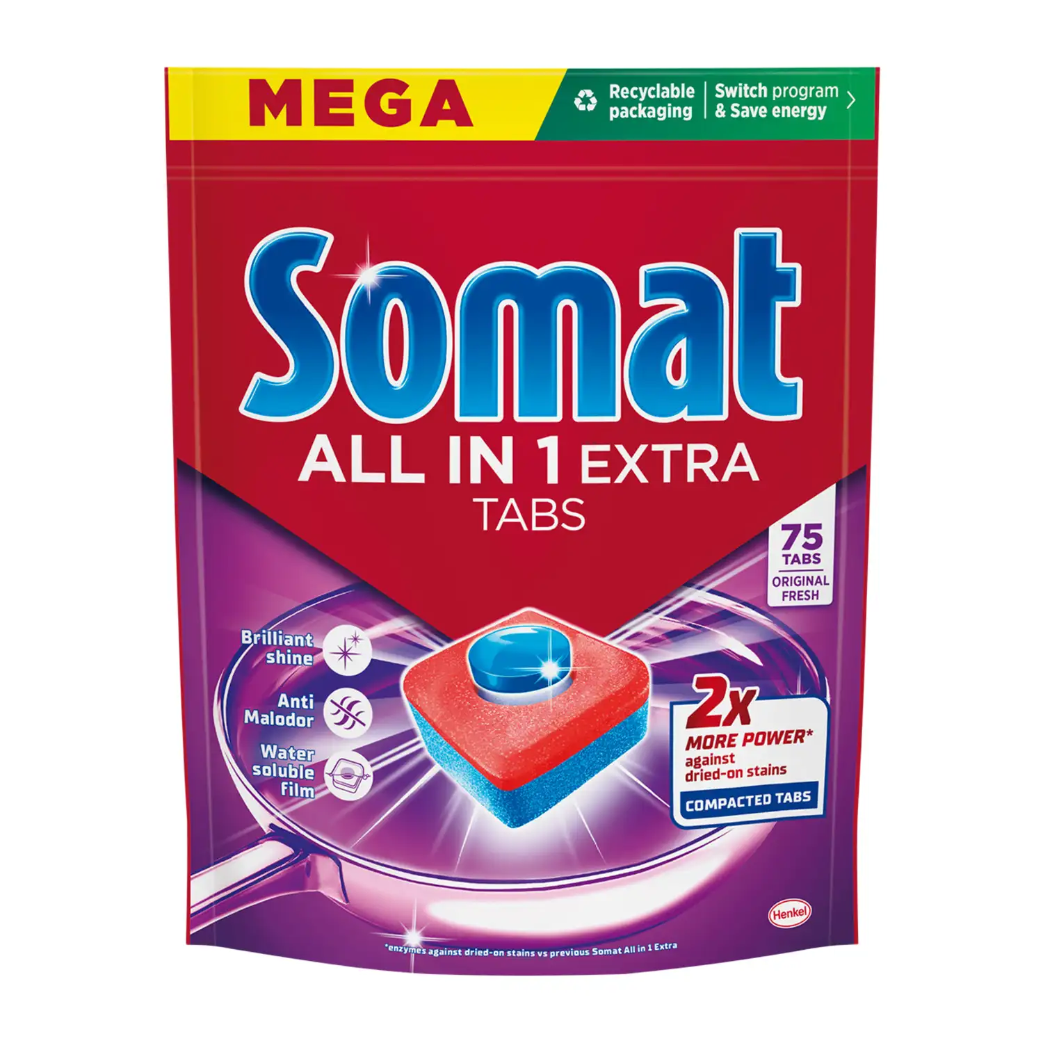 Nõudepesum. tabl. Somat All in One Ex. 75tk