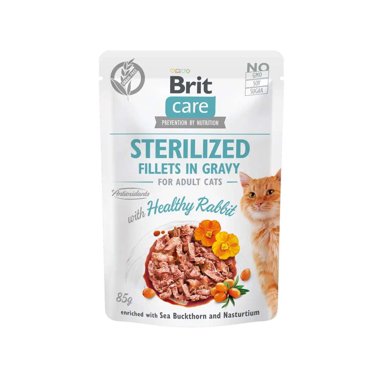 Kons. ster. kass Brit Care Rabbit 85g