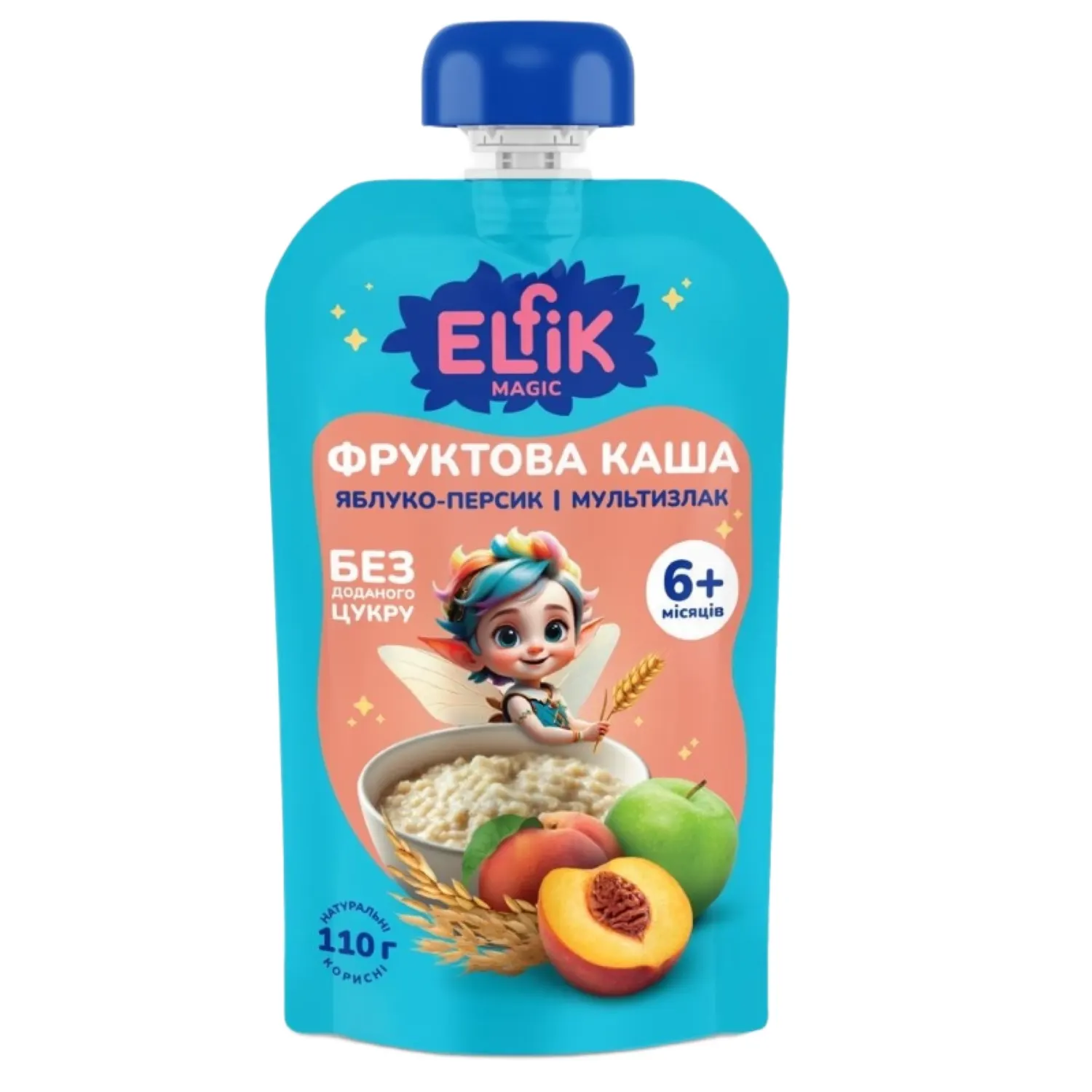 Daugiagr. košė ir persik. ELFIK, 6 mėn., 110g