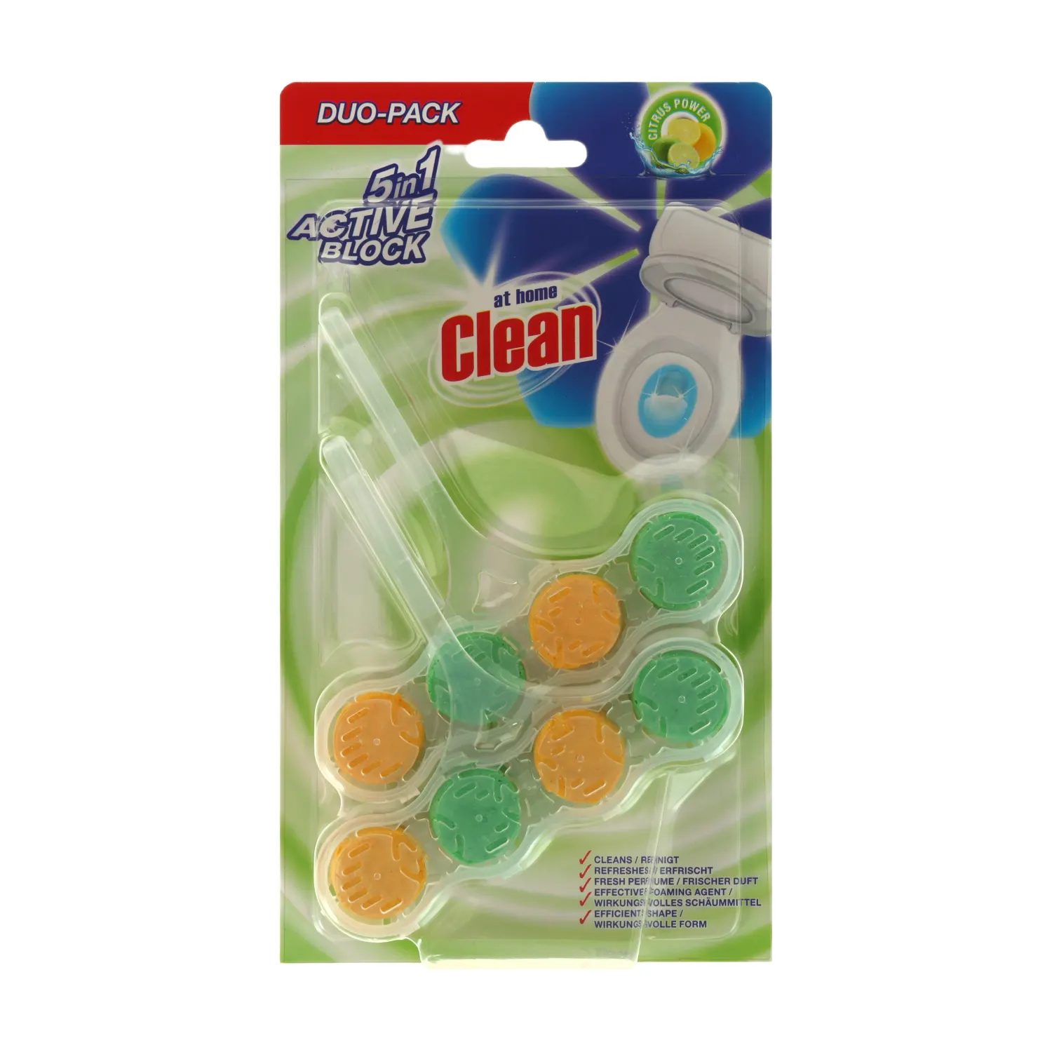 Tualetes bloks At Home Citrus 2x45g