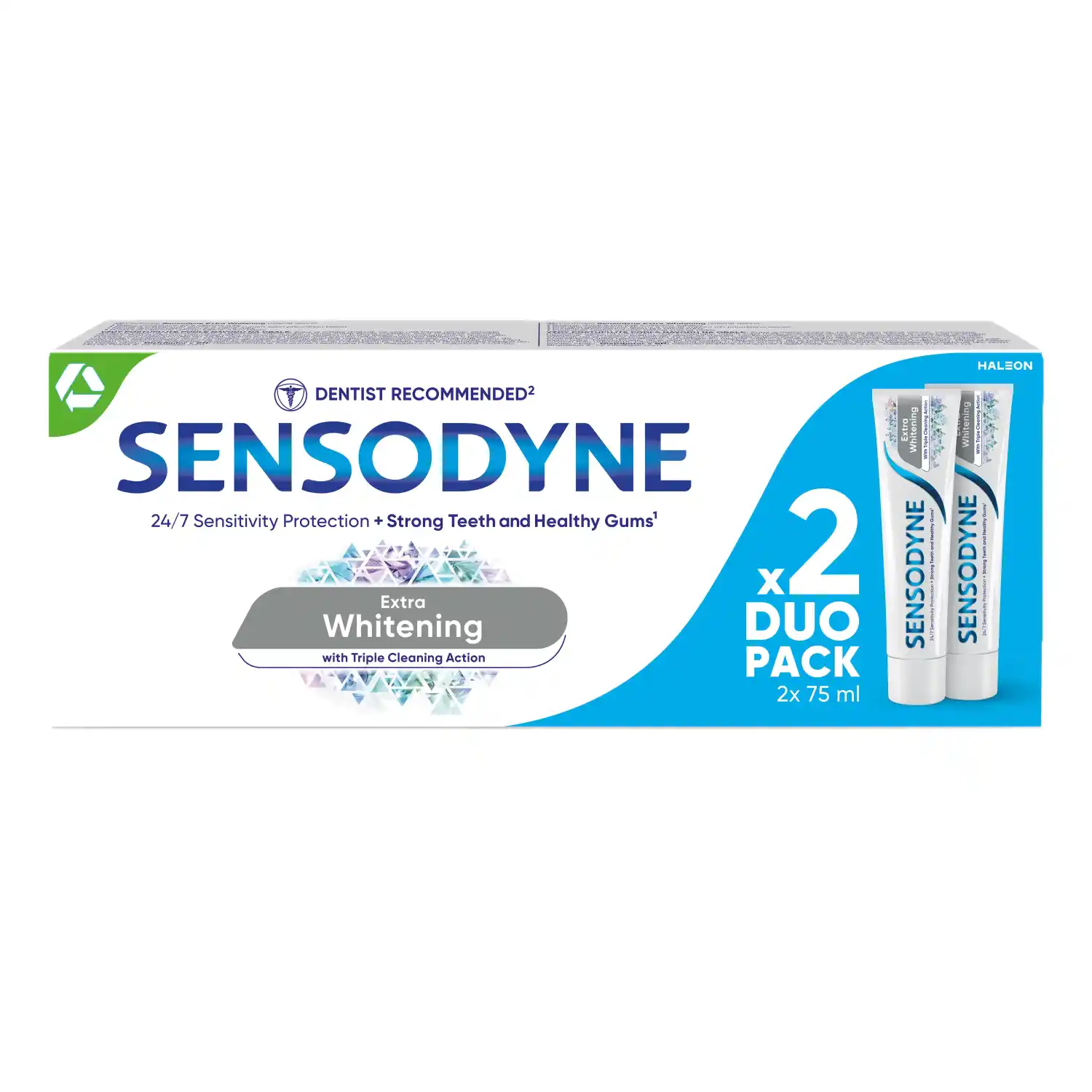 Hambapasta Sensodyne Ex. White. Duo 2x75ml