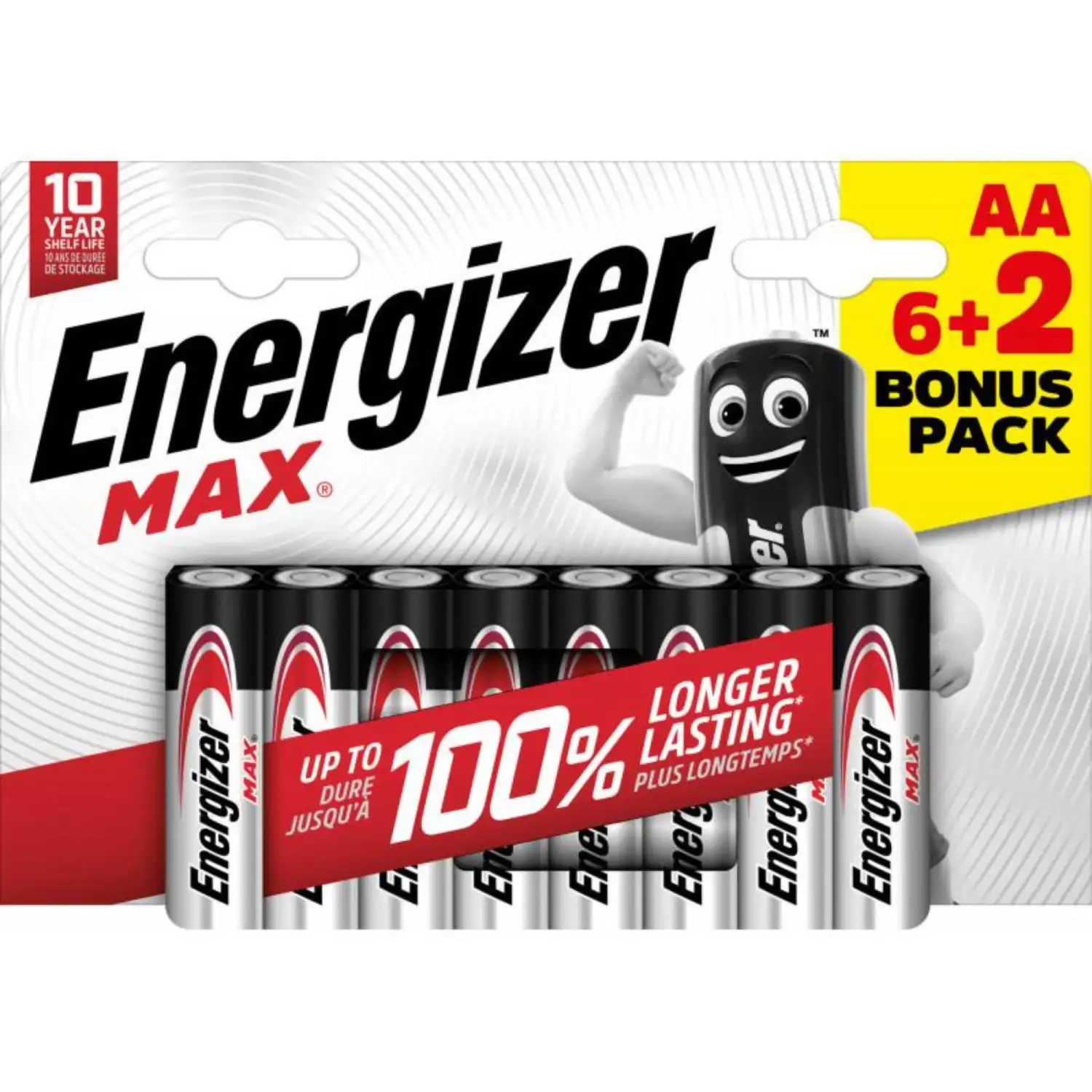 Elementai ENERGIZER MAX ALKALINE AA 6+2