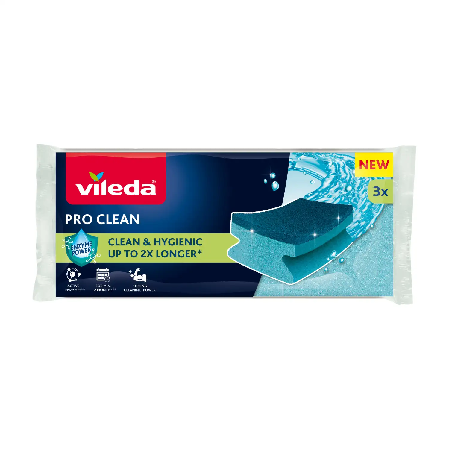 Kempinė VILEDA PRO CLEAN, 3 vnt., AW26