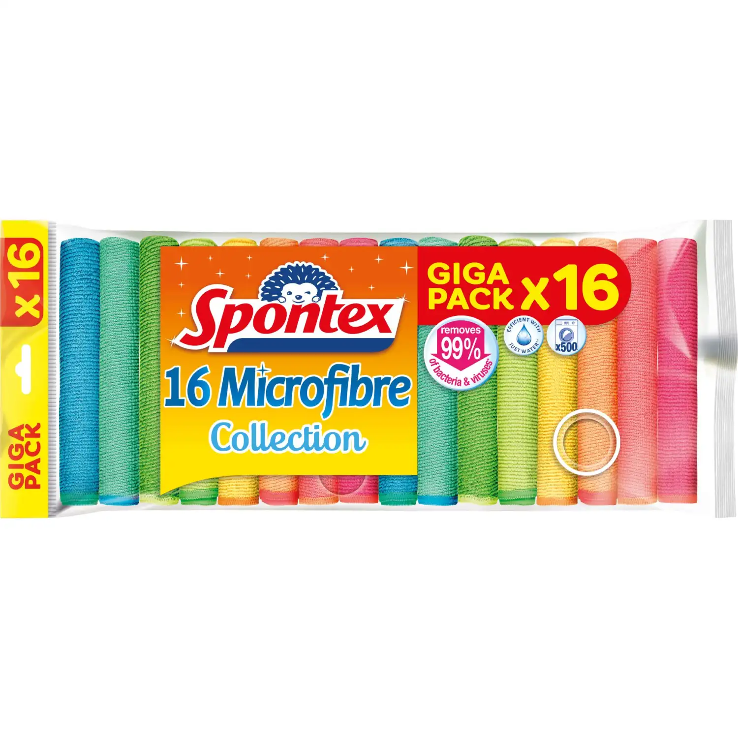 Mikropluošto šluostės SPONTEX, 16 vnt., AW26