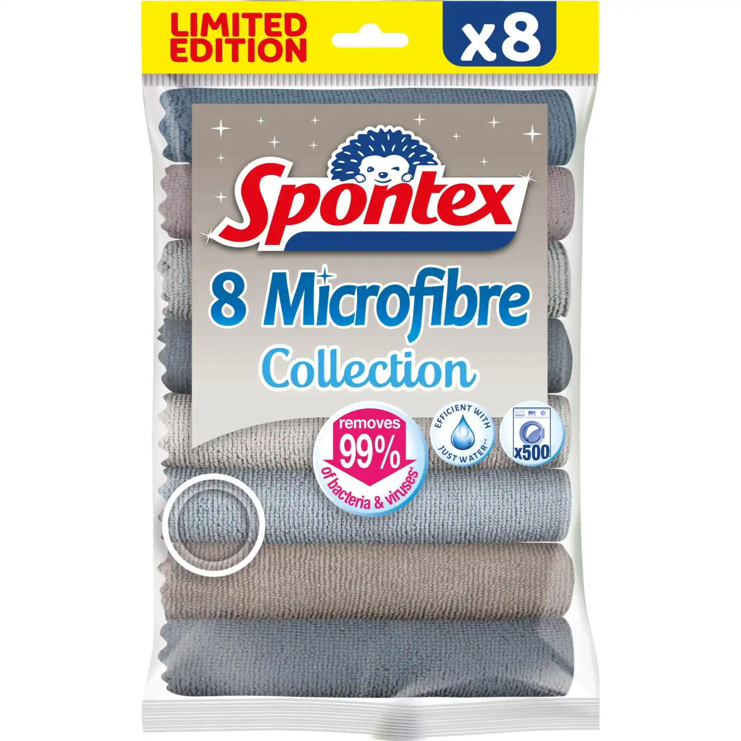 Mikropluošto šluostės SPONTEX, 8 vnt., AW26