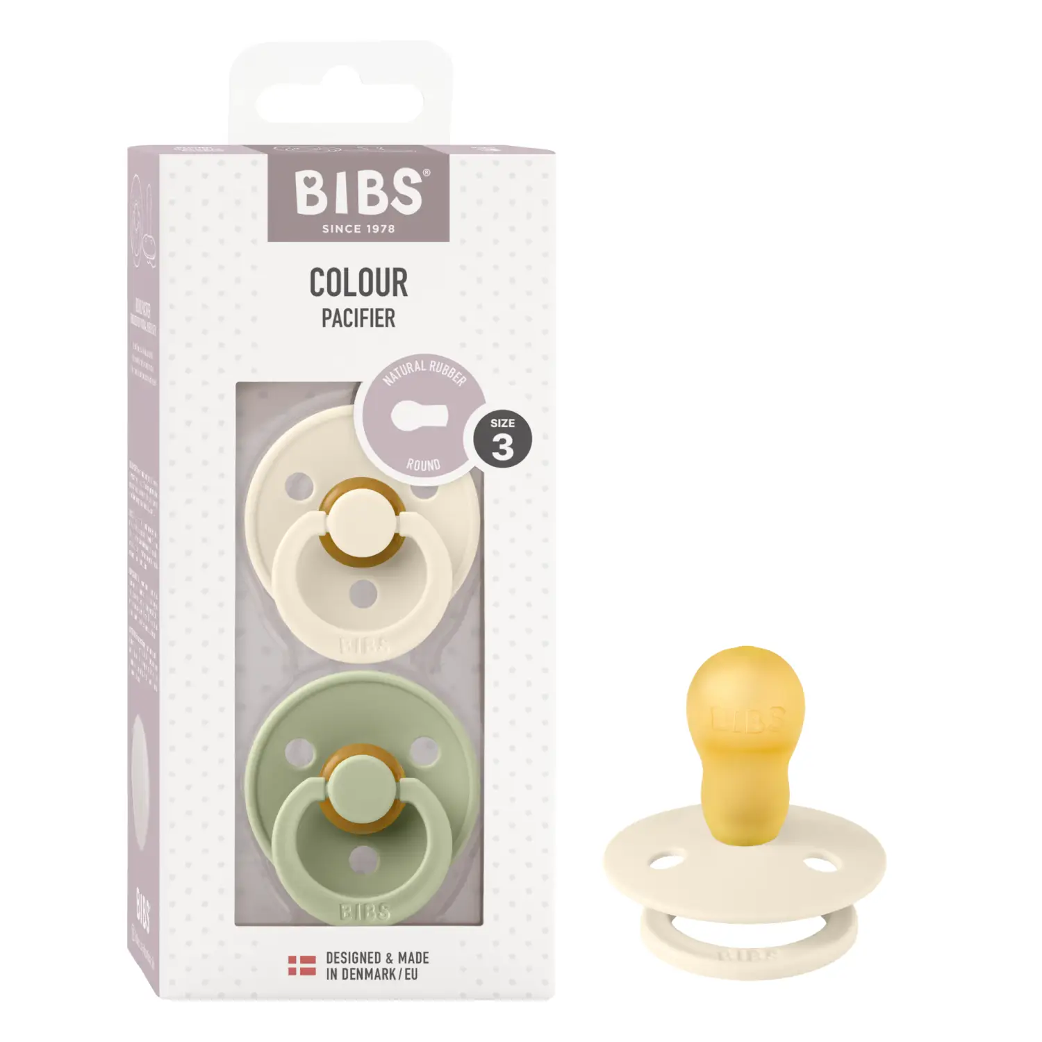 Čiulpt. BIBS COL. ROUND, 18+ mėn., 2 vnt.