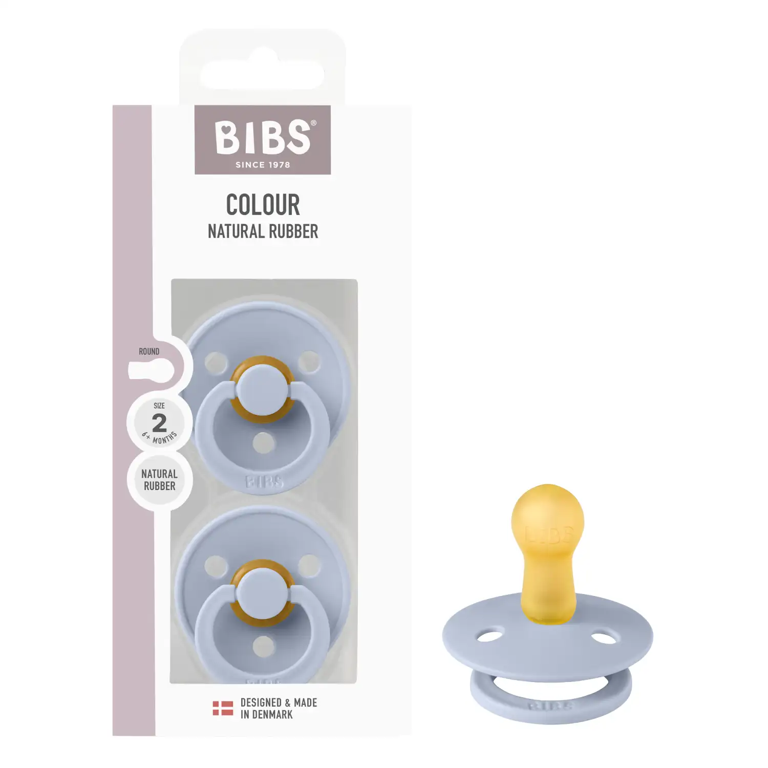 Čiulpt. BIBS COL. ROUND, 6 - 18 mėn., 2 vnt.