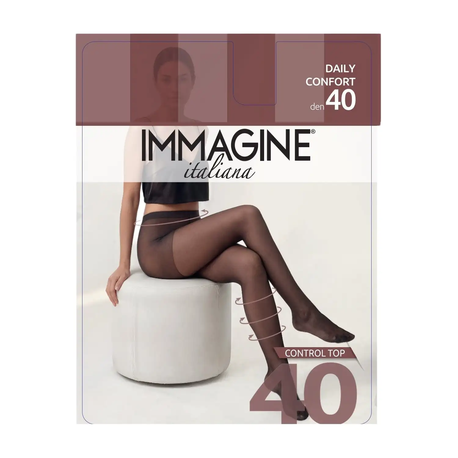 Mot. pėdkelnės IMMAGINE DAILY 40d NERO 3