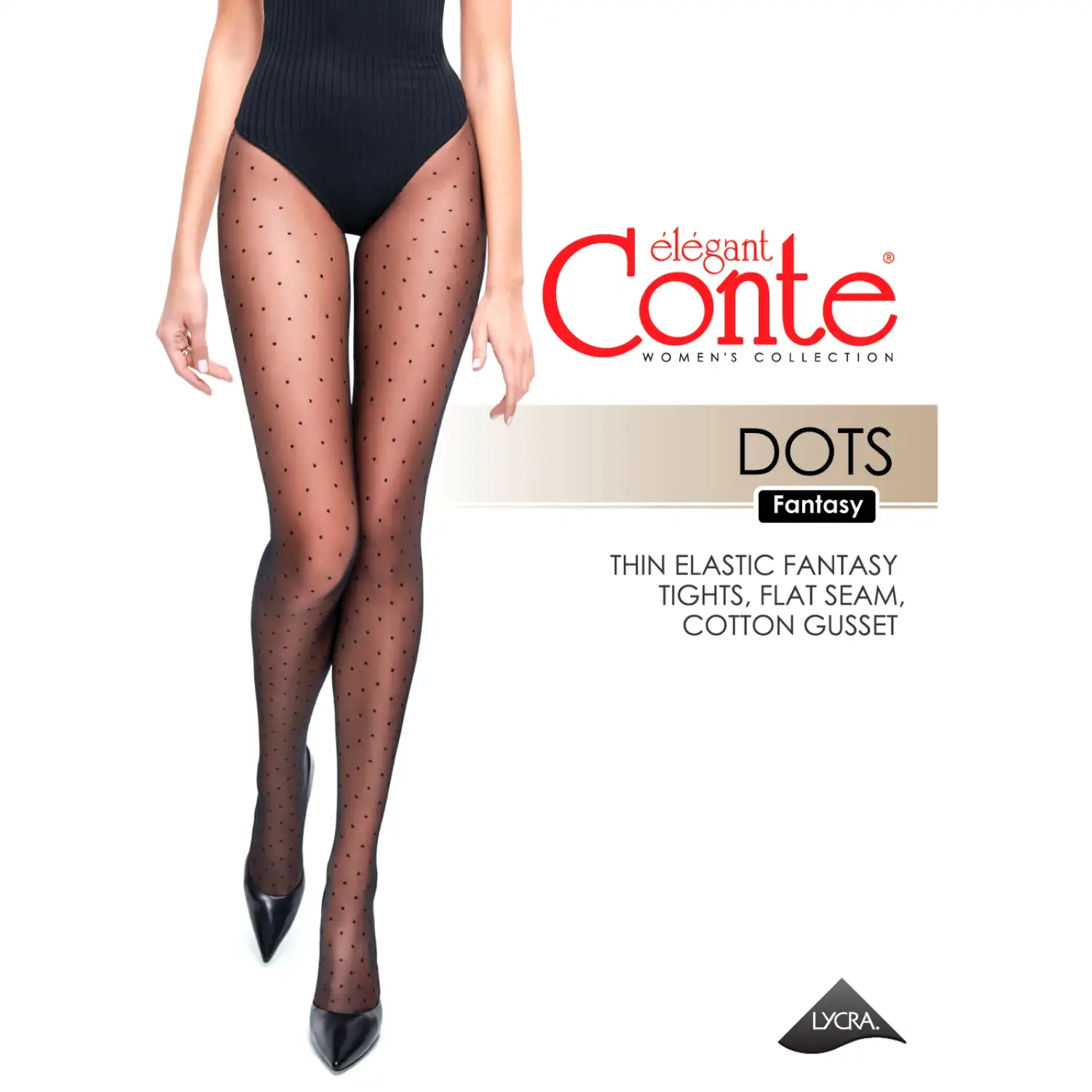 Zeķubikses Conte Dots Chocolate 2 20d