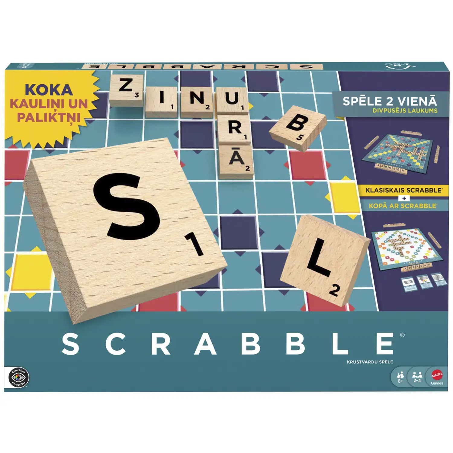 Galda spēle Scrabble latviešu valodā