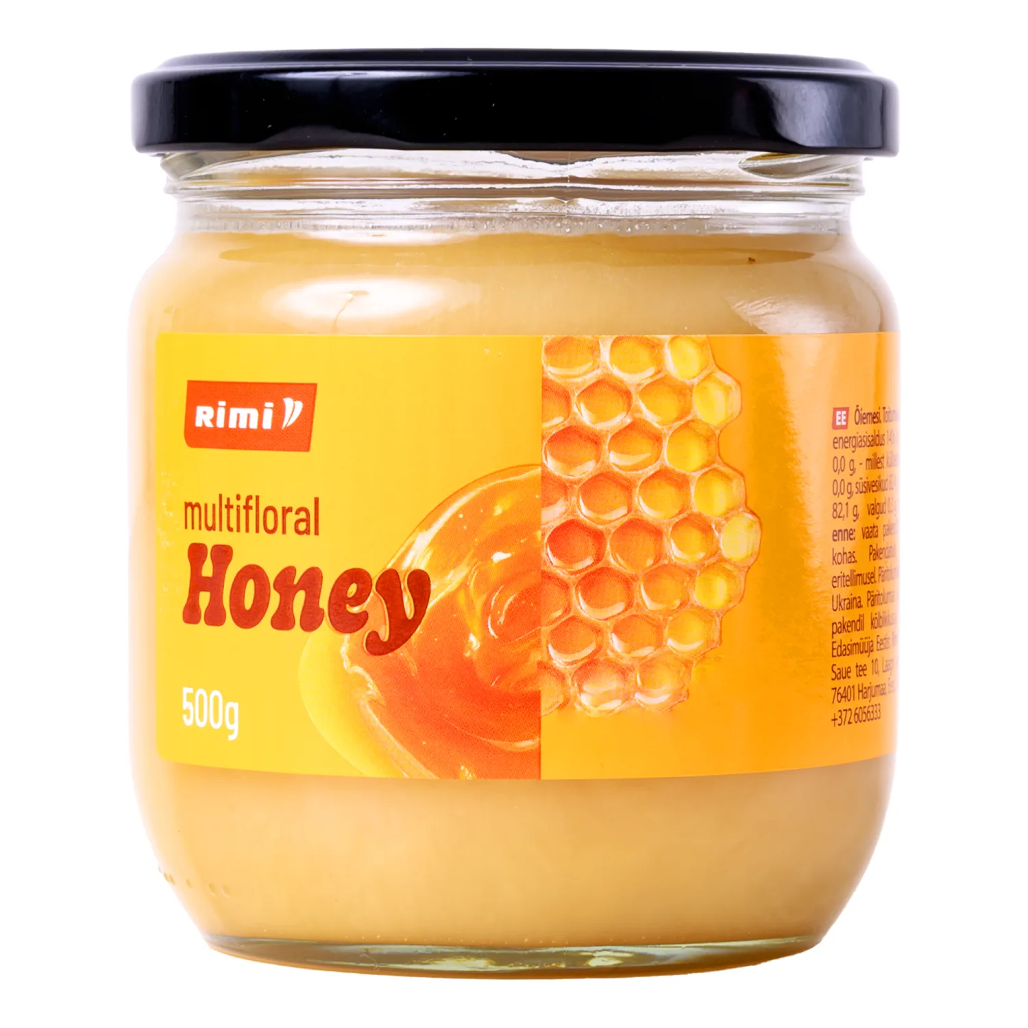 Įvairių augalų žiedų medus RIMI, 500 g
