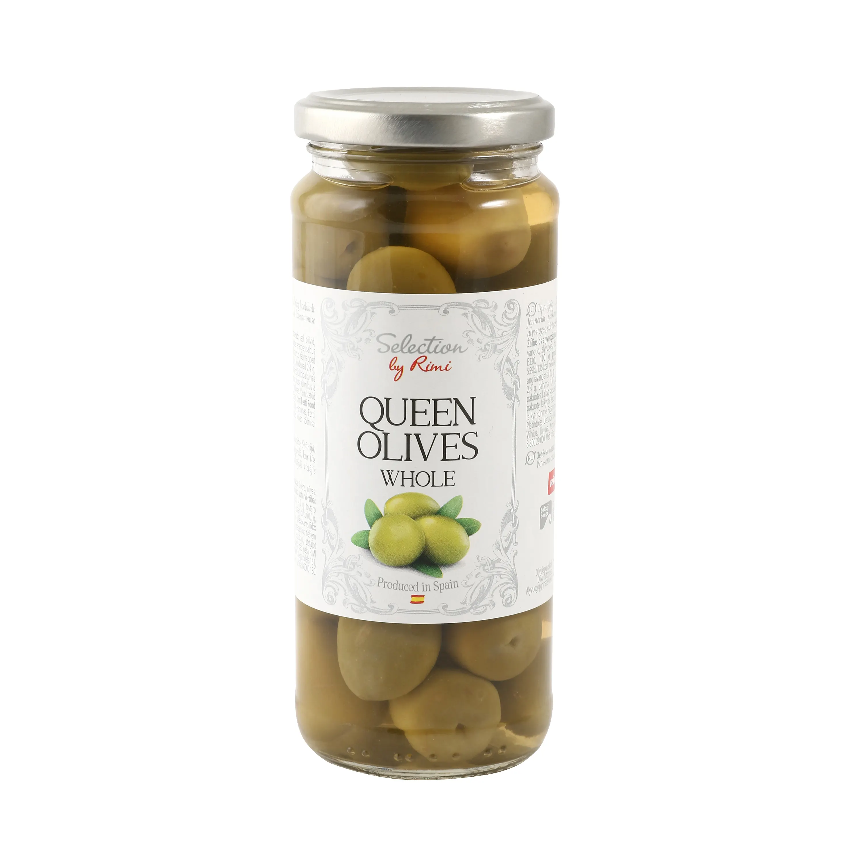 Zaļās olīvas Selection ar kauliņiem 345g/200g