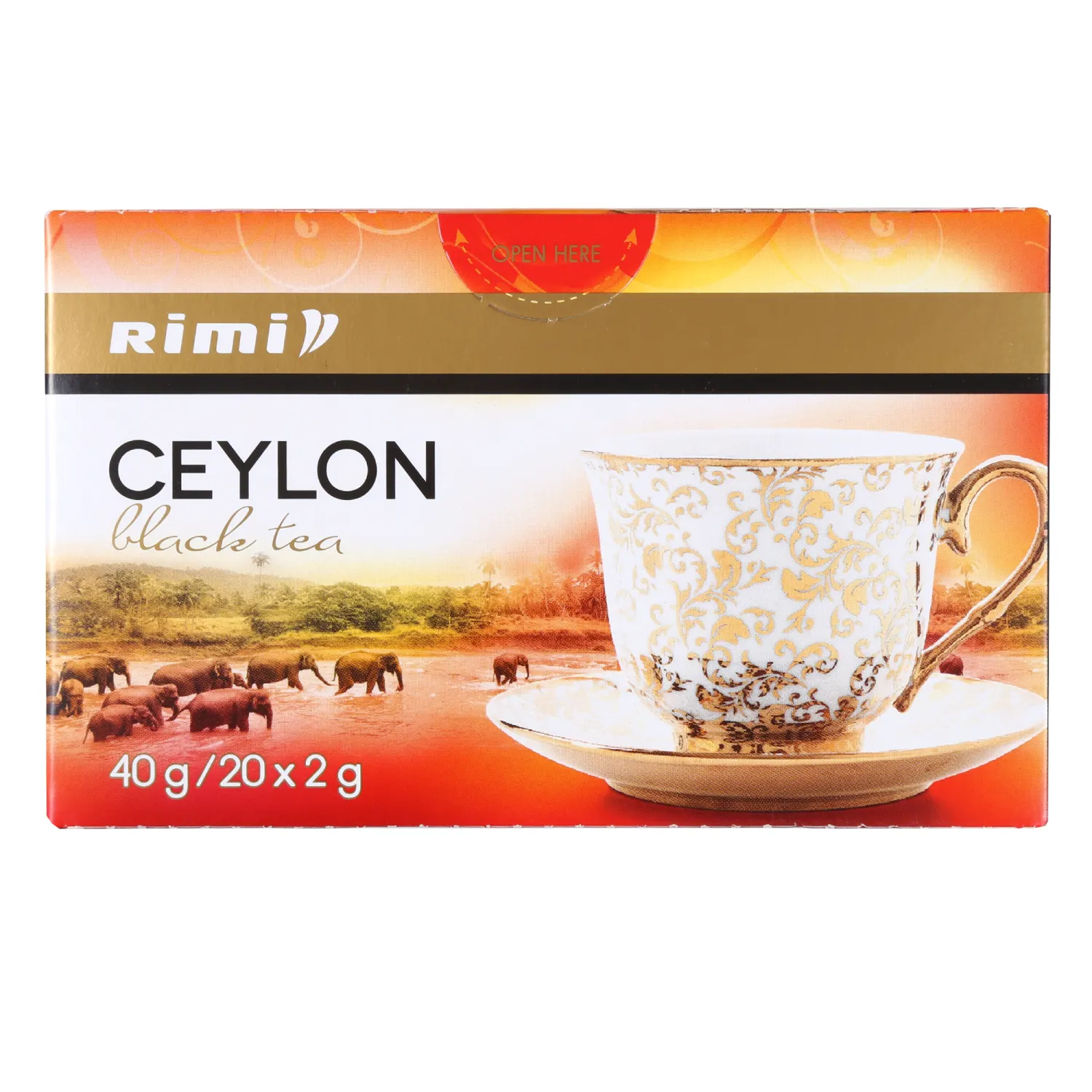 Tee must Ceylon Rimi 20x2g