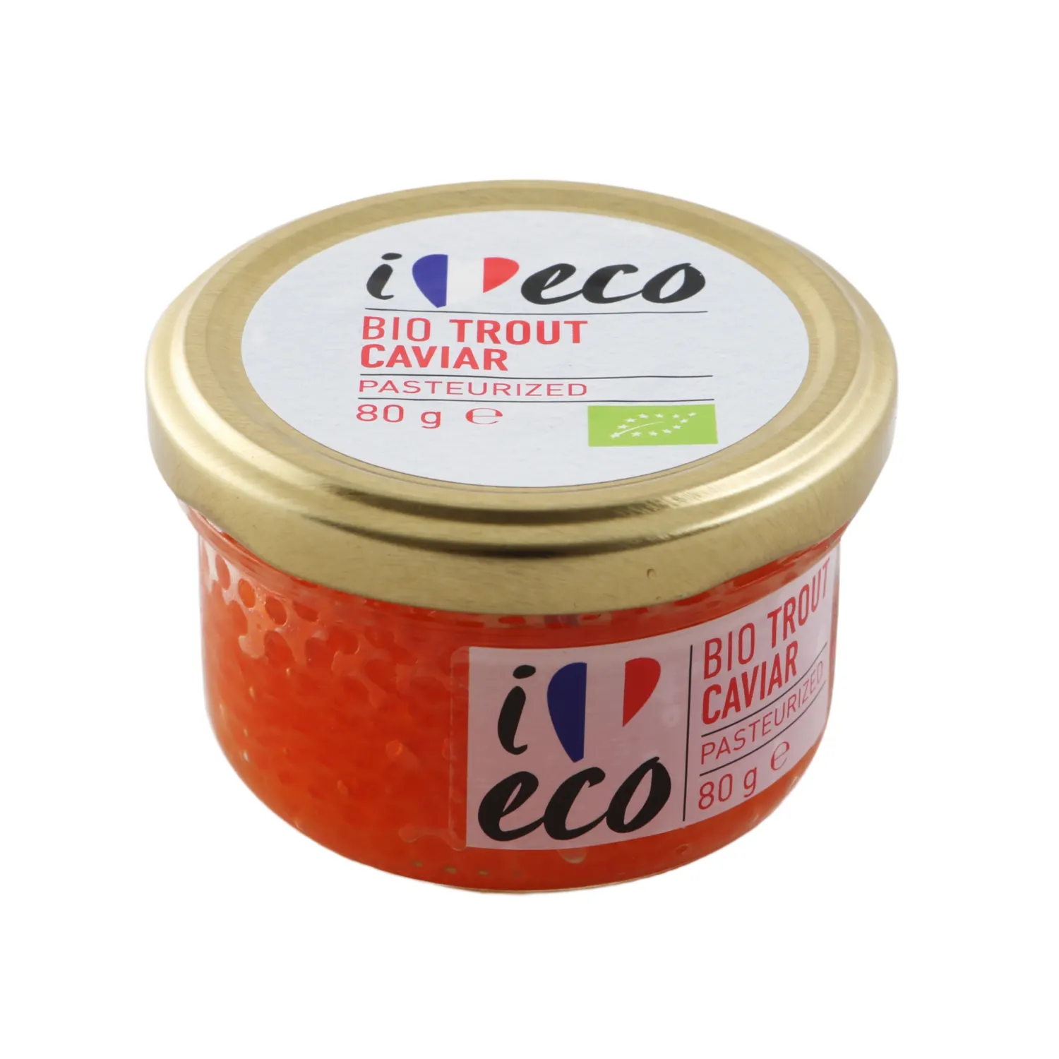 Ekologiški upėtakių ikrai I LOVE ECO, 80 g