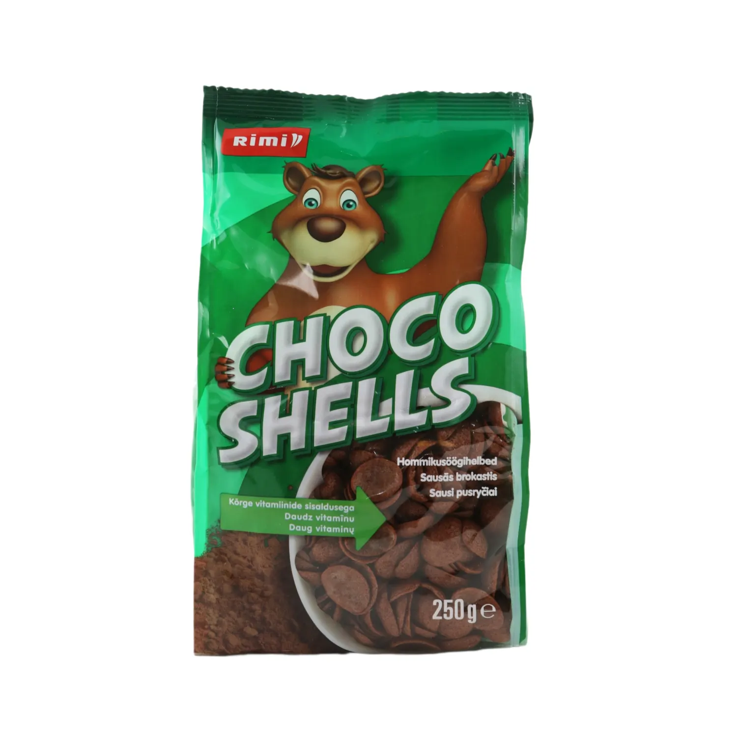 Sausās brokastis Rimi Choco Shells 250g