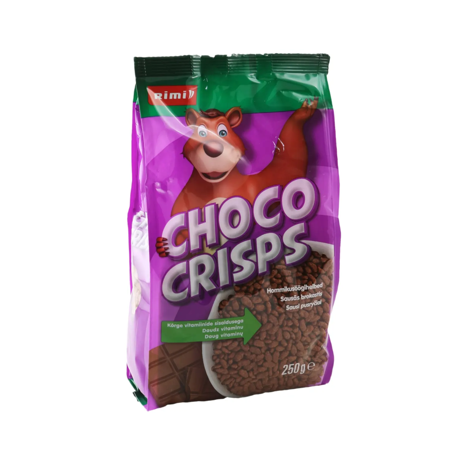 Paisutatud riis šokolaadis Chococrisps 250g