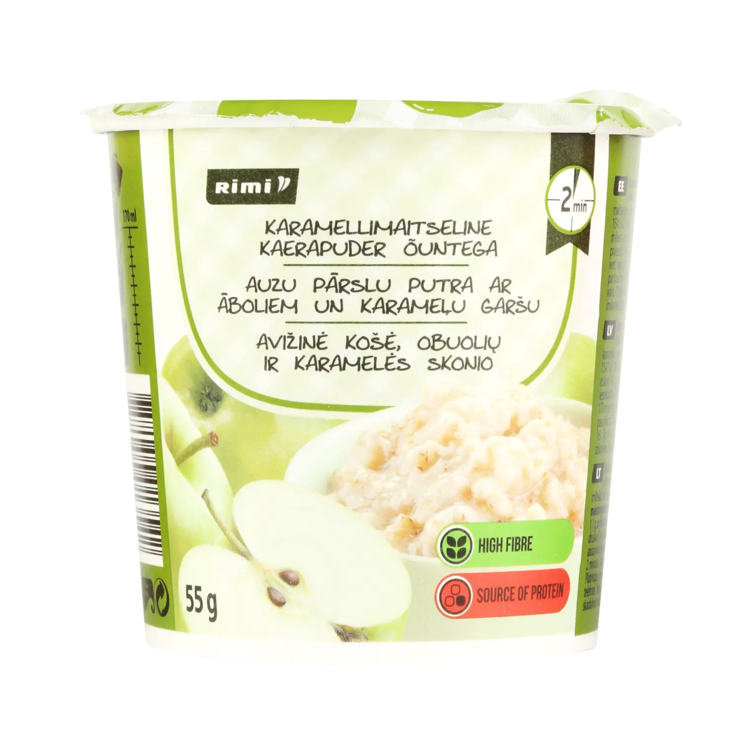 Auzu biezputra Rimi ar ābolu, karameļu g. 55g
