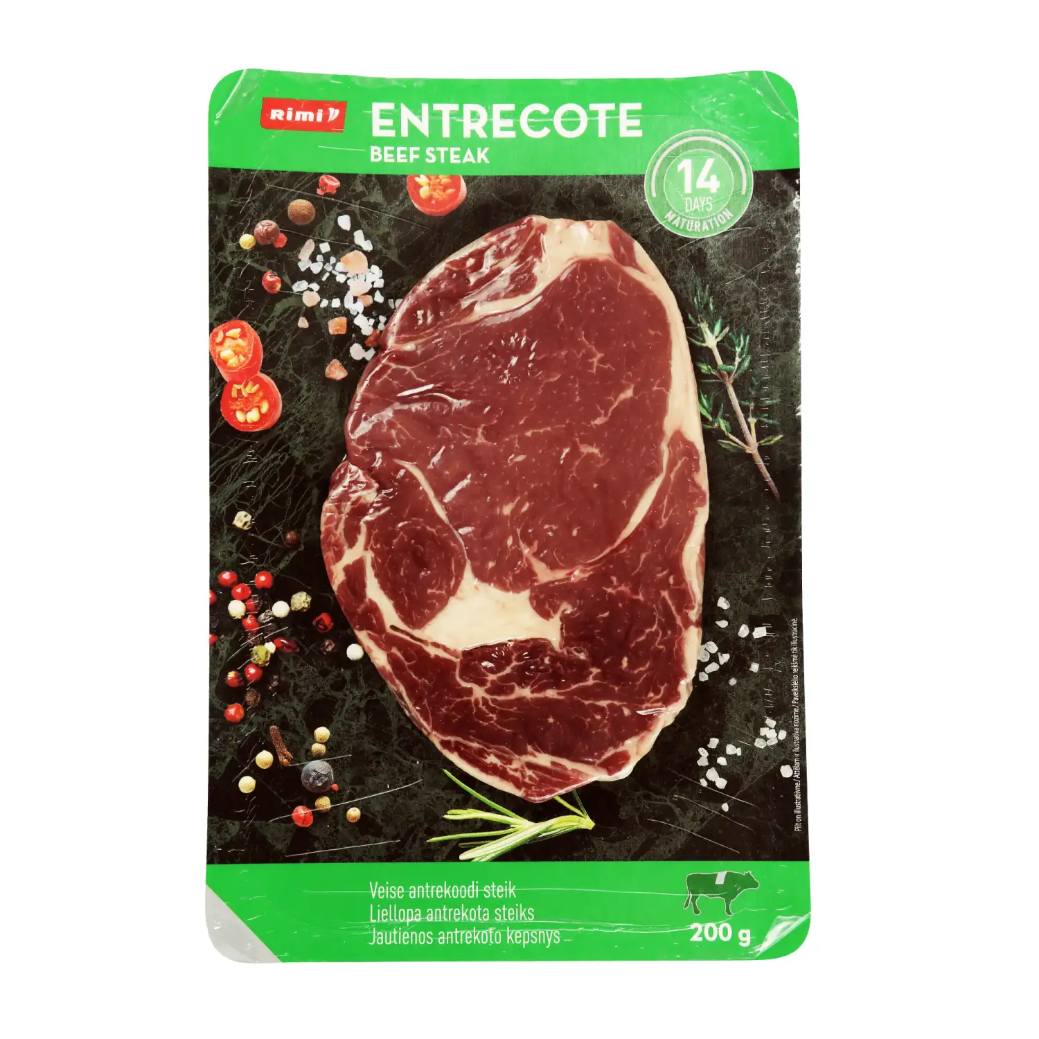 Liellopa antrekota steiks Rimi 200g