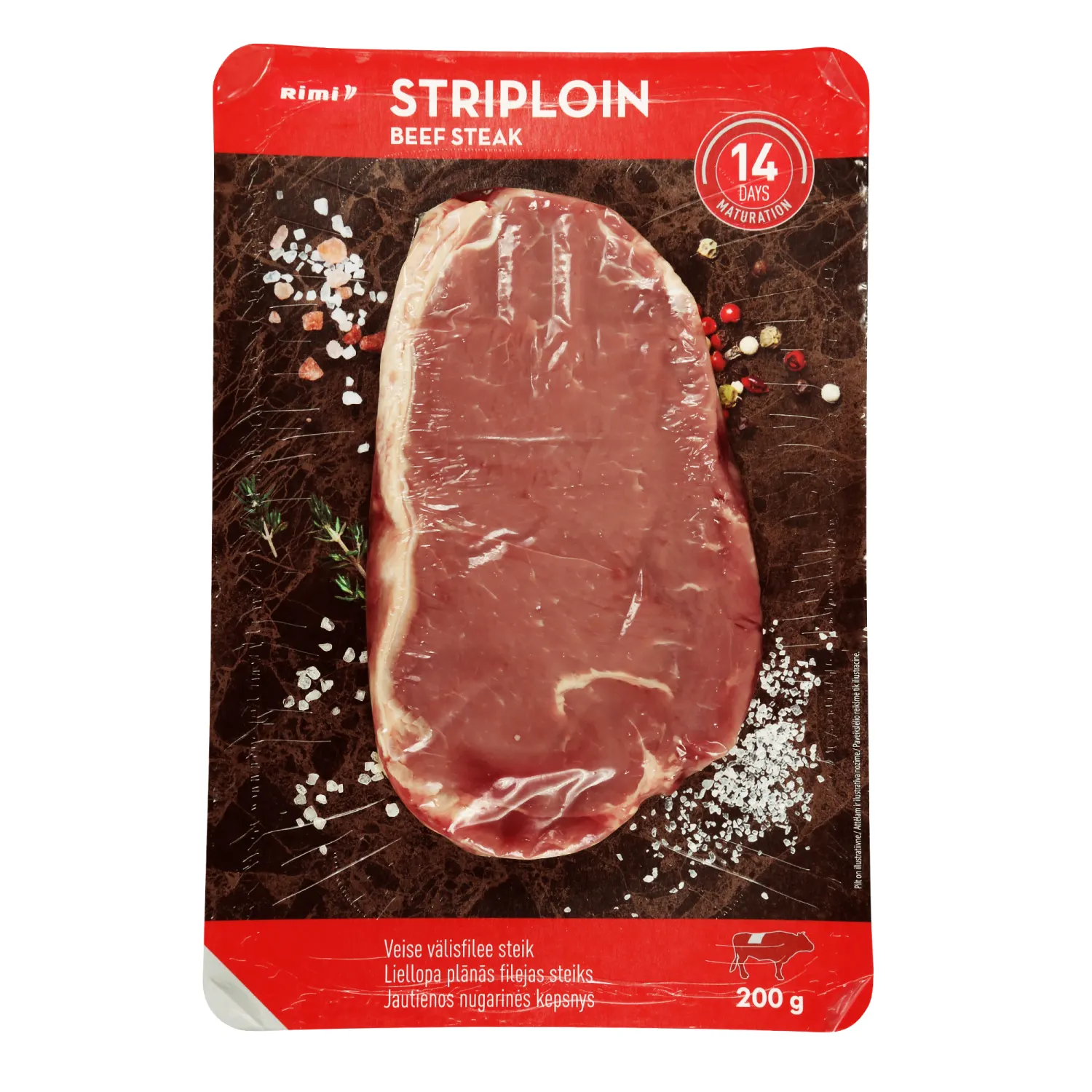 Liellopa plānās filejas steiks Rimi 200g