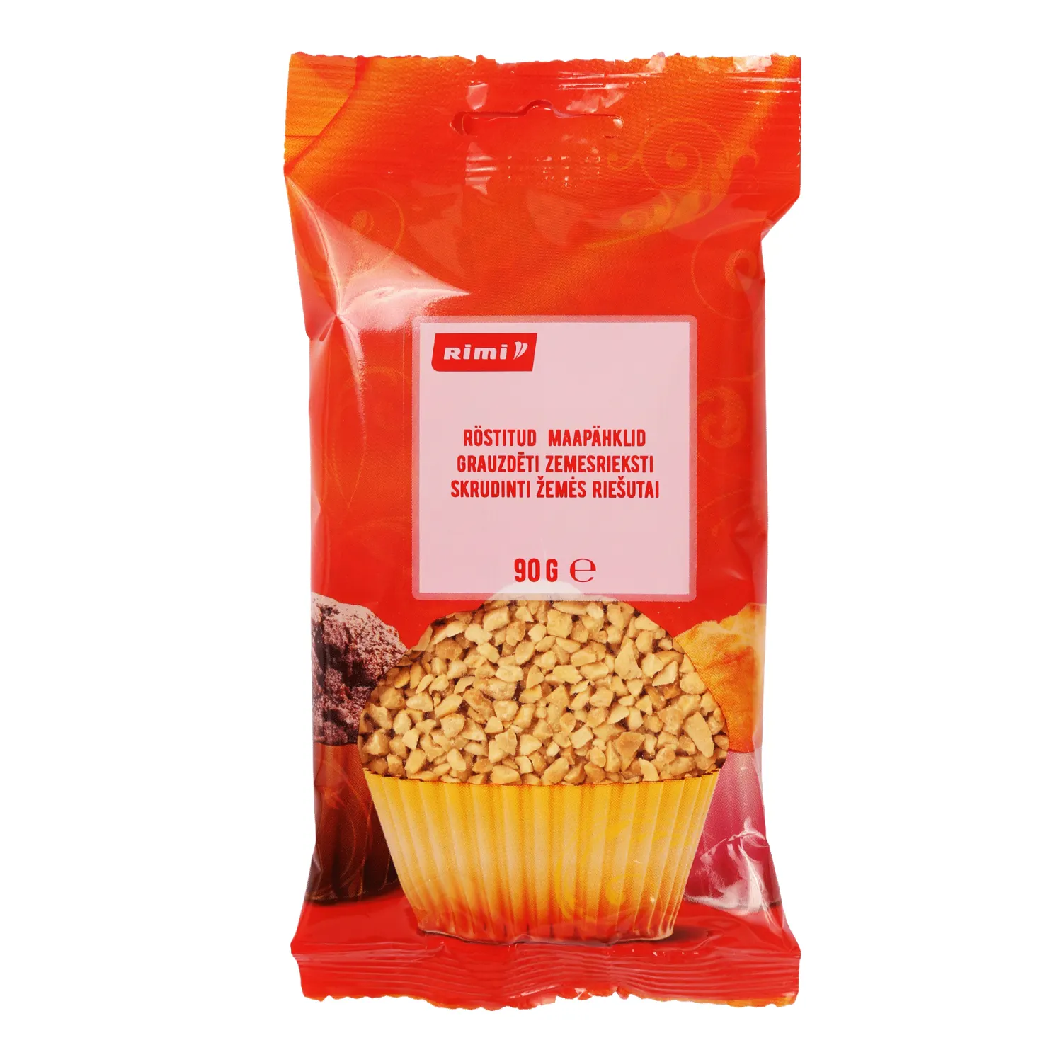 Skrudinti, smulkinti žemės riešutai RIMI, 90g
