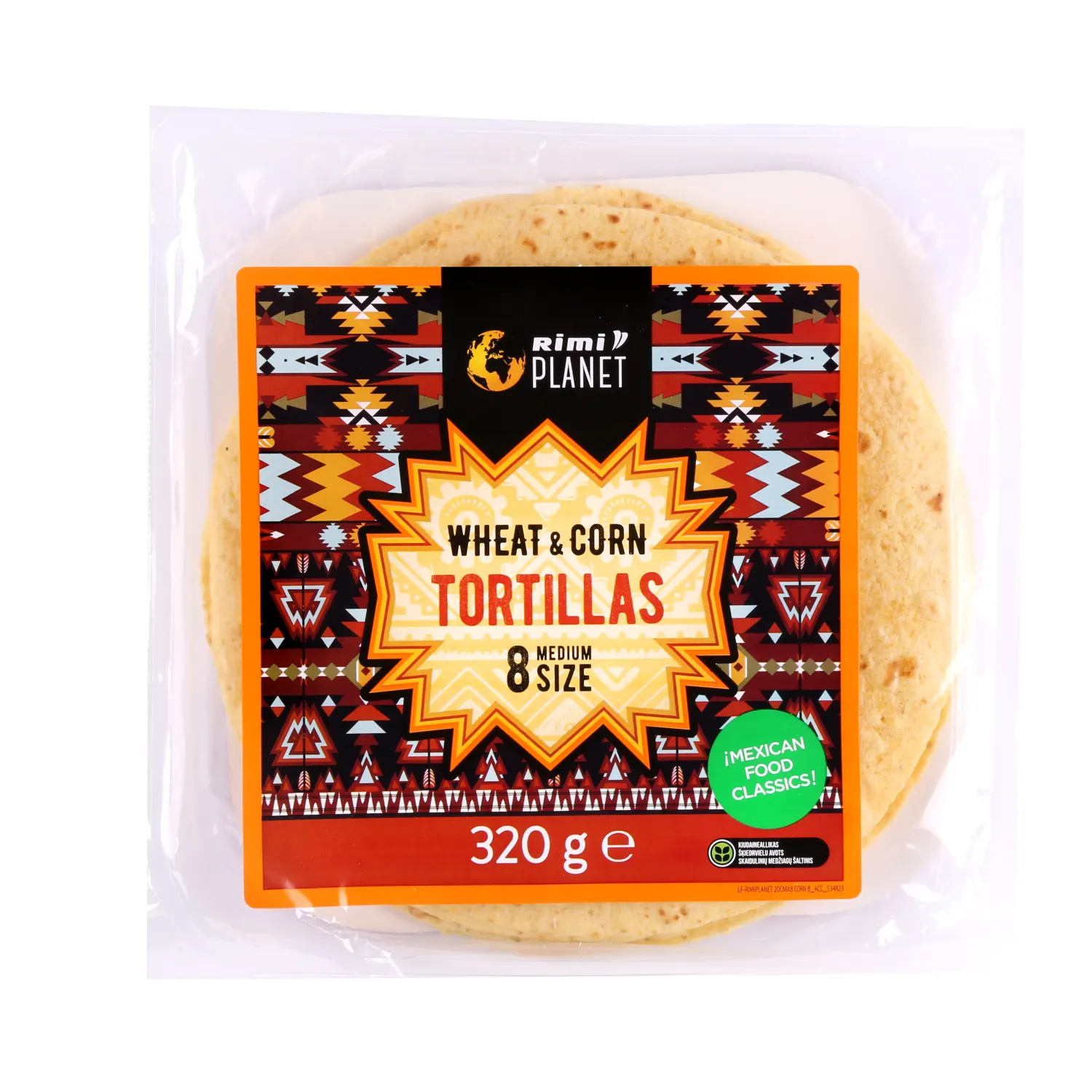 Nisutortiljad maisiga Rimi Planet 320g