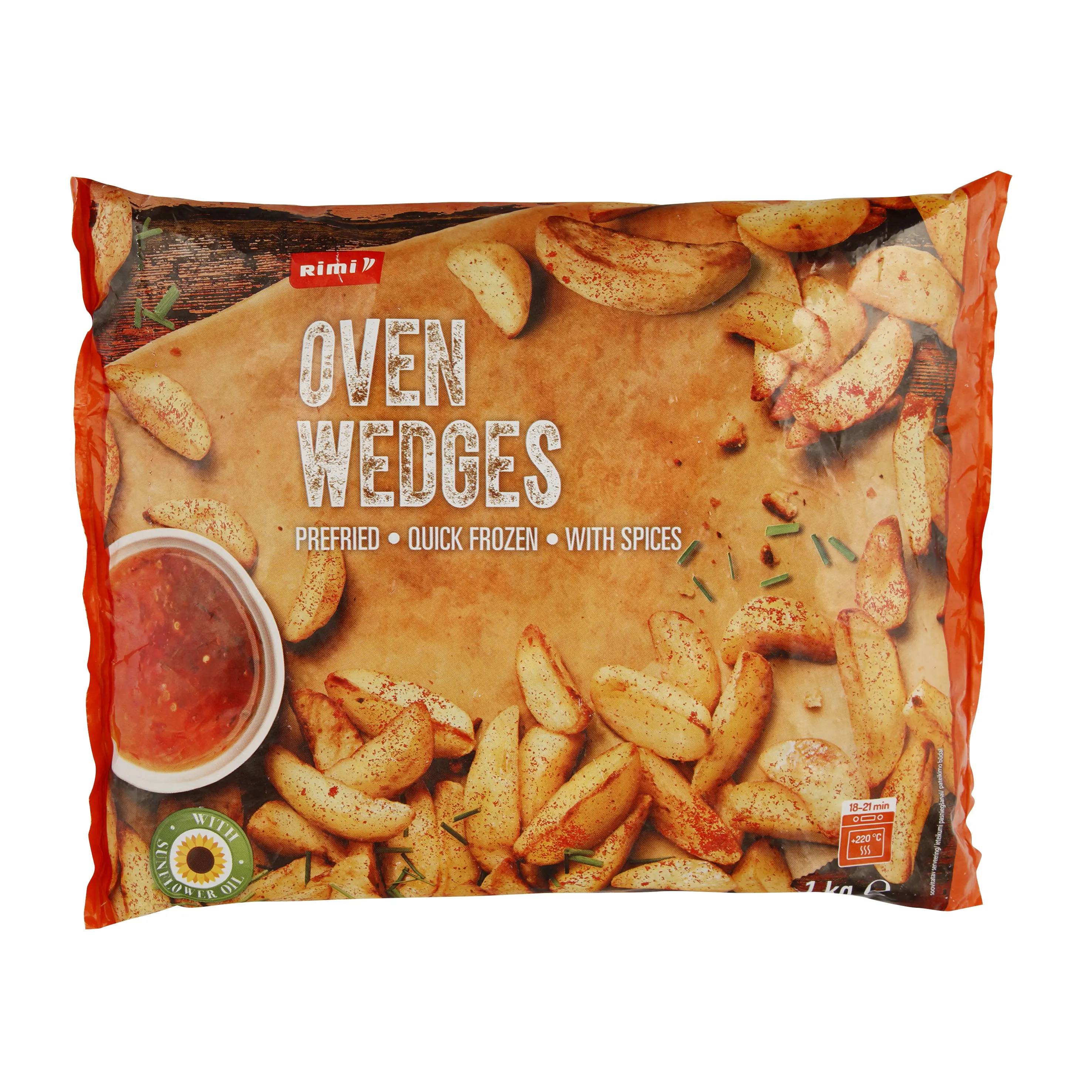 Pikant. gruzdintos bulvių skiltelės RIMI, 1kg