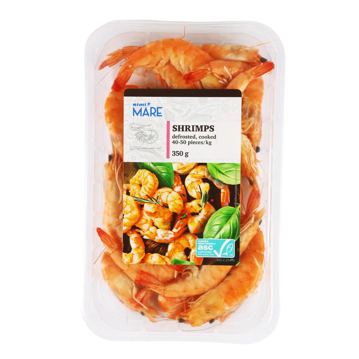Garneles Rimi vārītas ASC 350g
