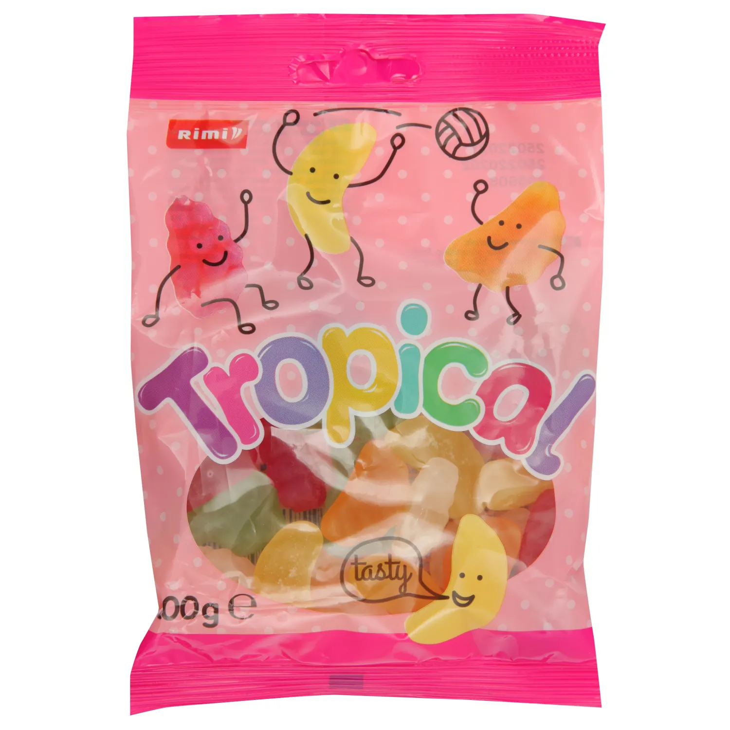 Želė saldainiai TROPICAL MIX RIMI, 100 g