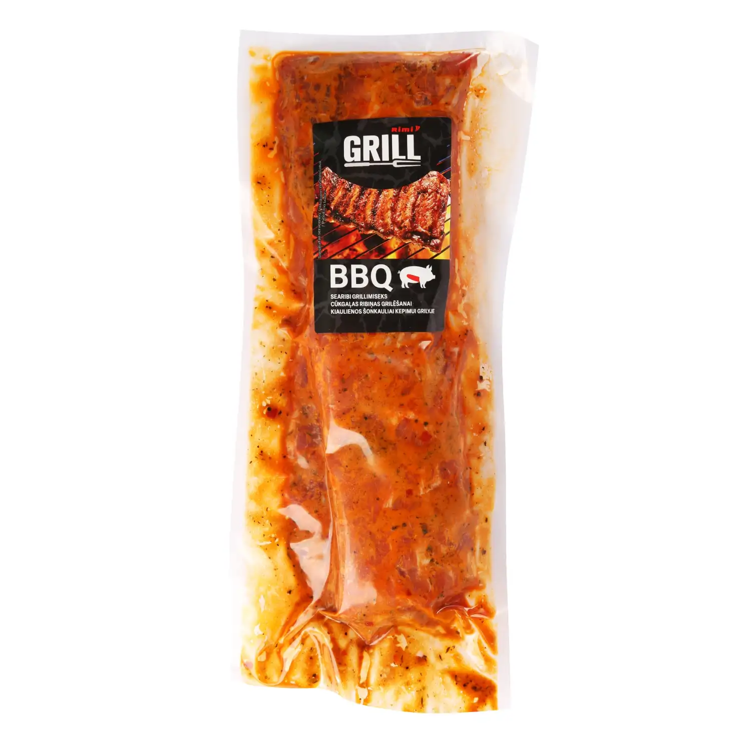 Cūkgaļas ribas Rimi grilam BBQ, fasētas, kg