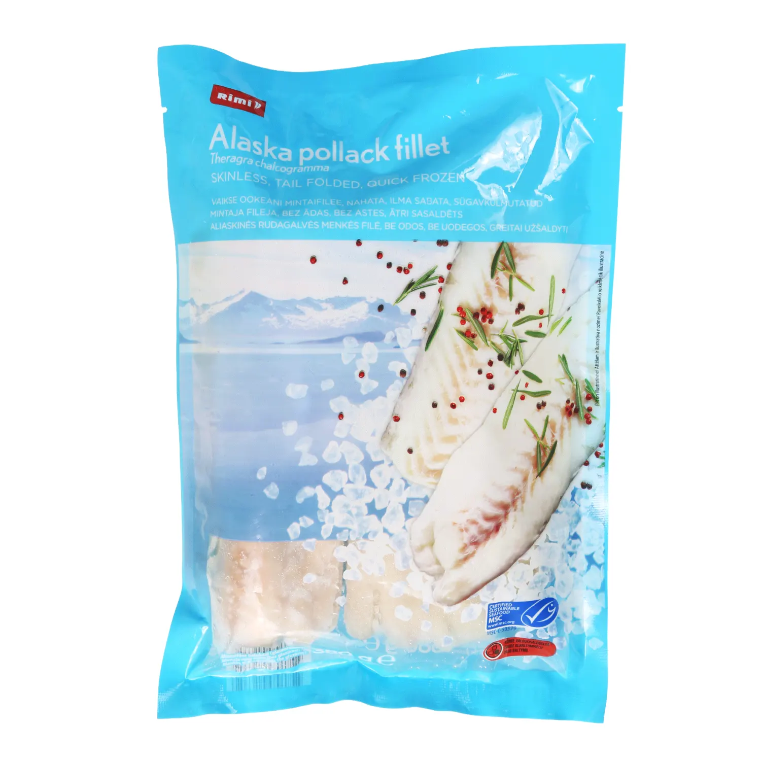 Mintajas fileja Rimi saldēta MSC 380g