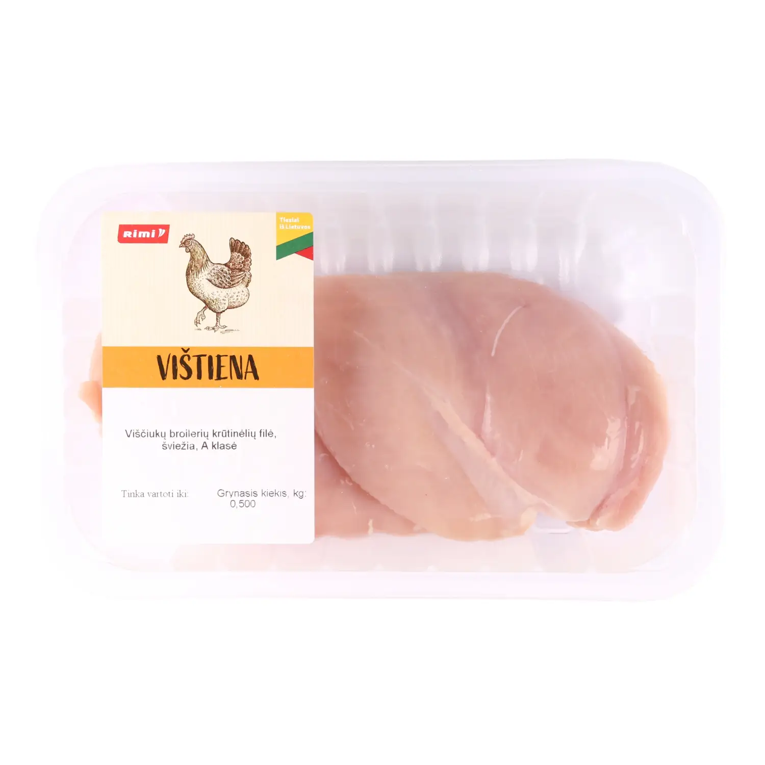 Viščiukų krūtinėlių filė RIMI, 500 g