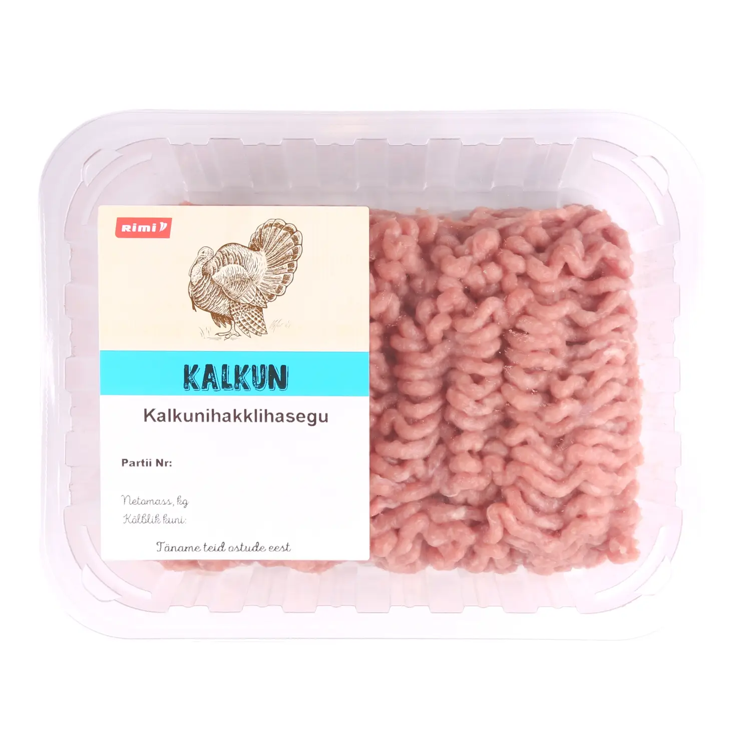 Kalkunil.kotlet.valmistamiseks, jah.Rimi 500g