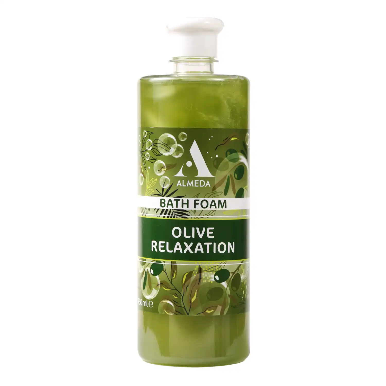 Vonios putos ALMEDA OLIVE RELAXATION, 750ml