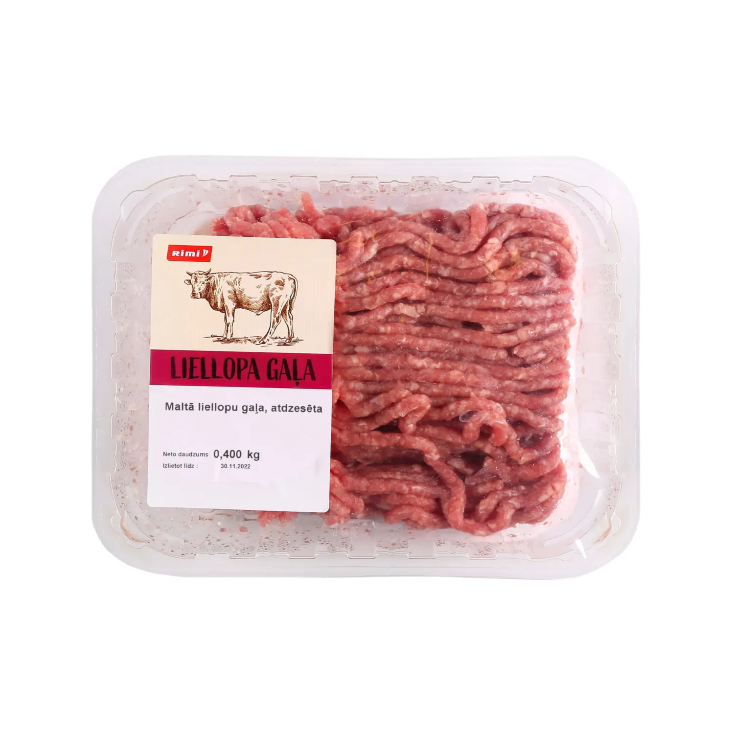 Liellopa maltā gaļa Rimi 400g