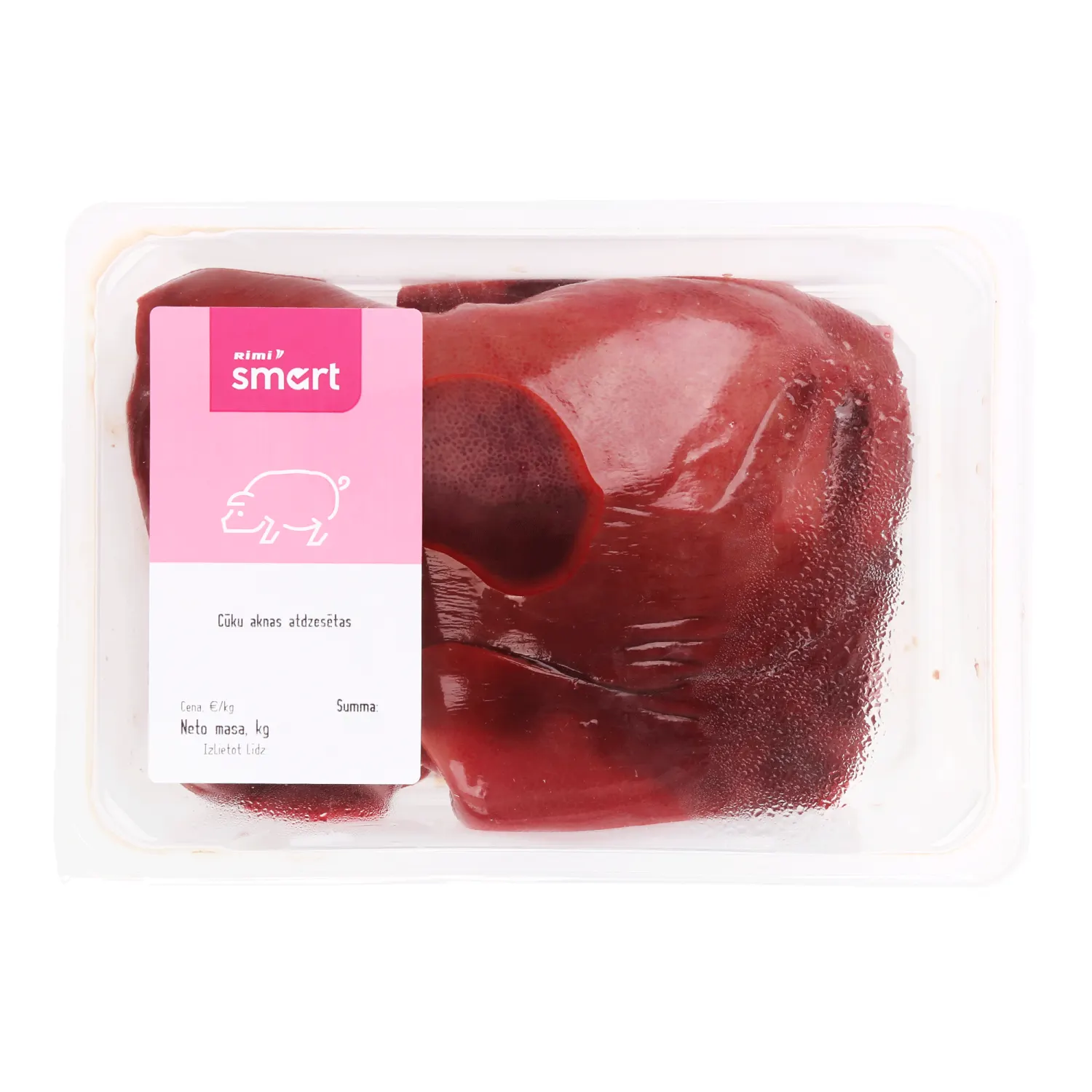 Cūku aknas Rimi Smart atdzesētas, fasētas kg