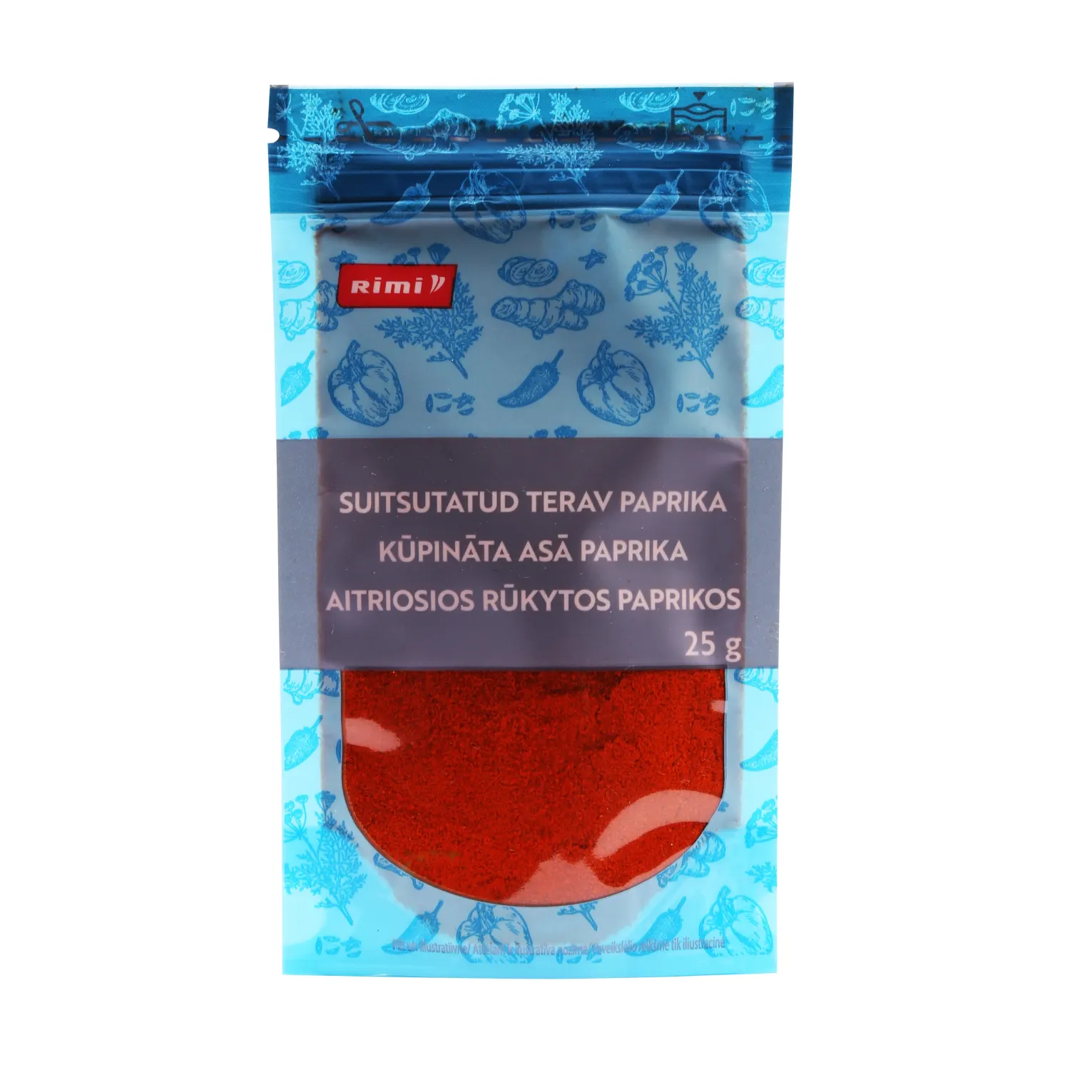 Aitriosios rūkytos paprikos RIMI, 25g