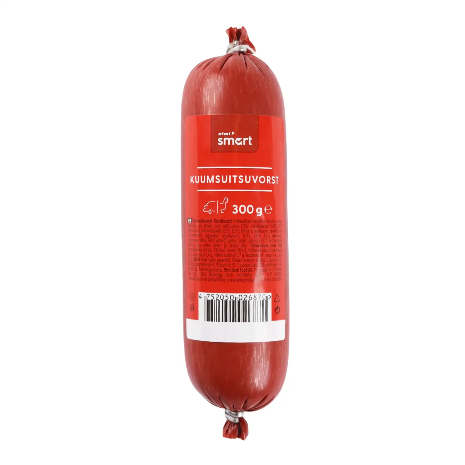 Kuumsuitsuvorst Rimi Smart 300g