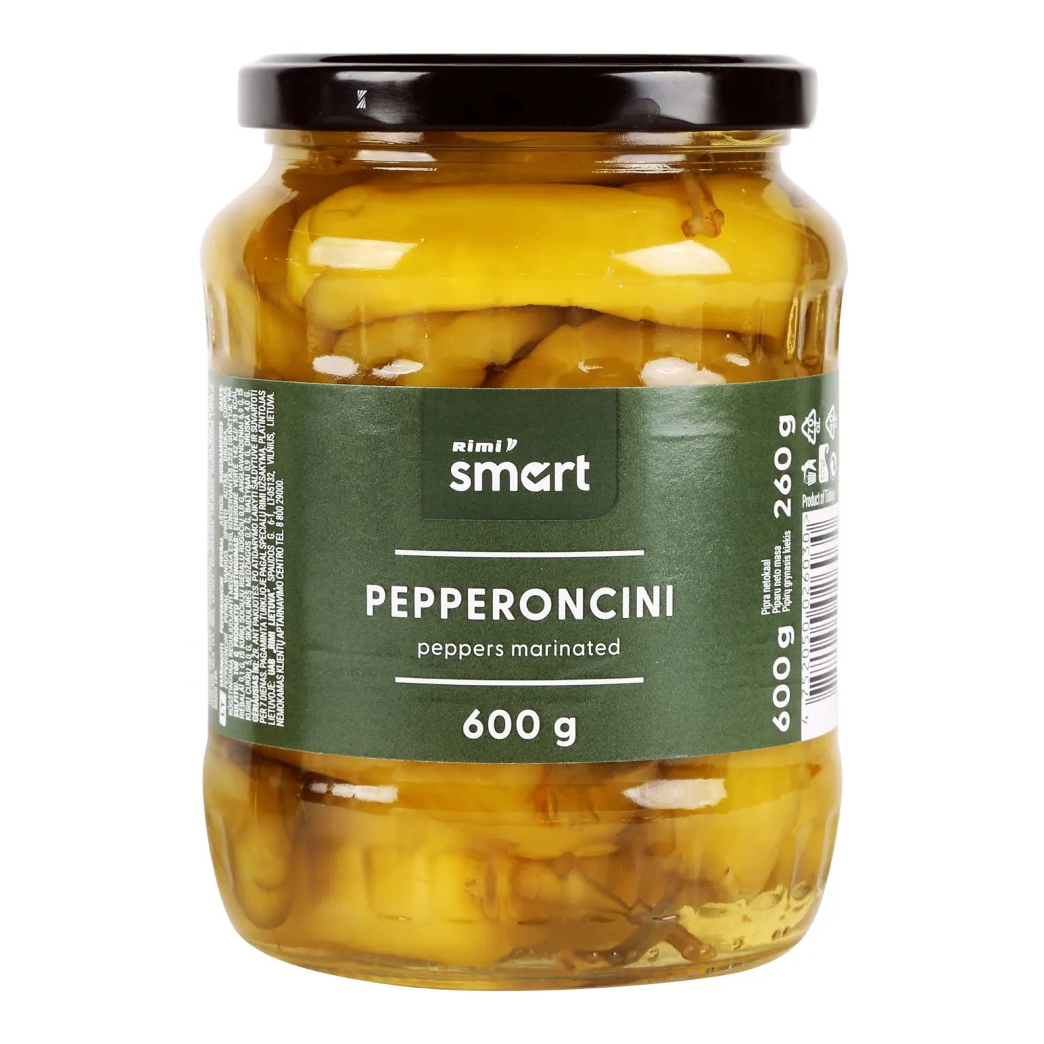 Pepperoncini piprad Rimi marin.600g/260g