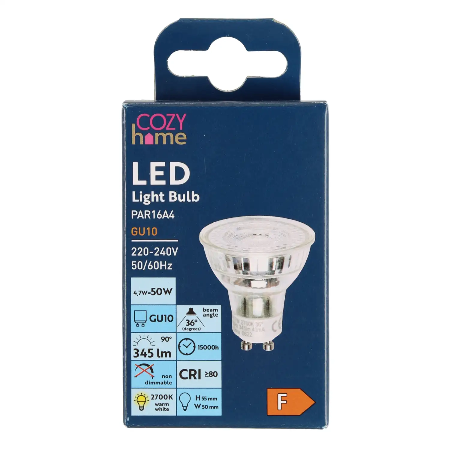 LED lamp Cozy Home 4.7W GU10 345lm
