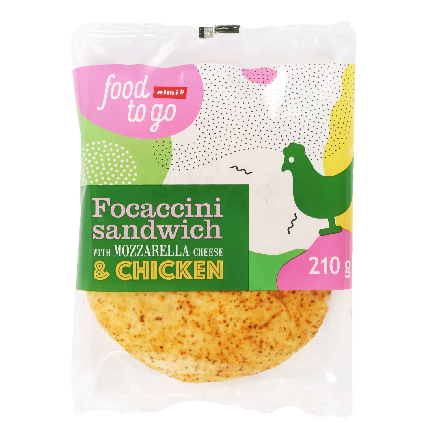 Foccacini mozz. Rimi juustu ja kanaga 210g