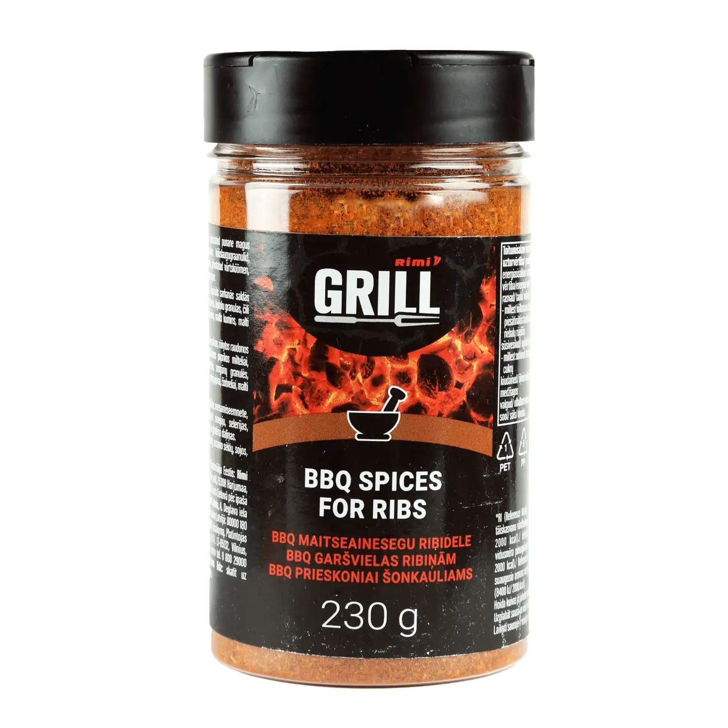 BBQ prieskoniai šonkauliams RIMI, 230 g