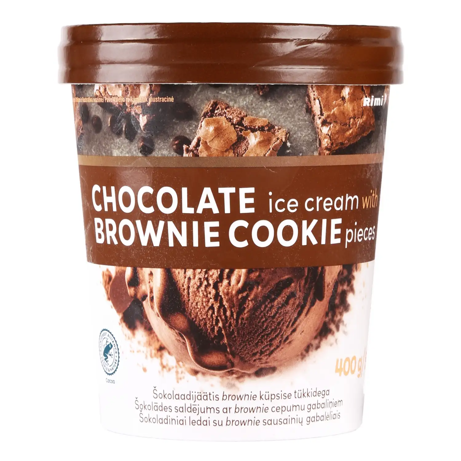 Valg. ledai su BROWNIE saus. RIMI, 500ml/400g
