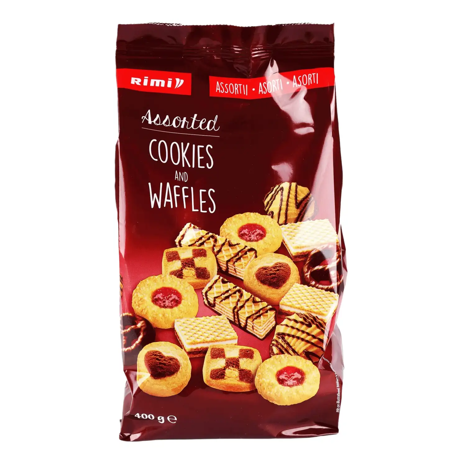 Cepumu un vafeļu asorti Rimi 400g
