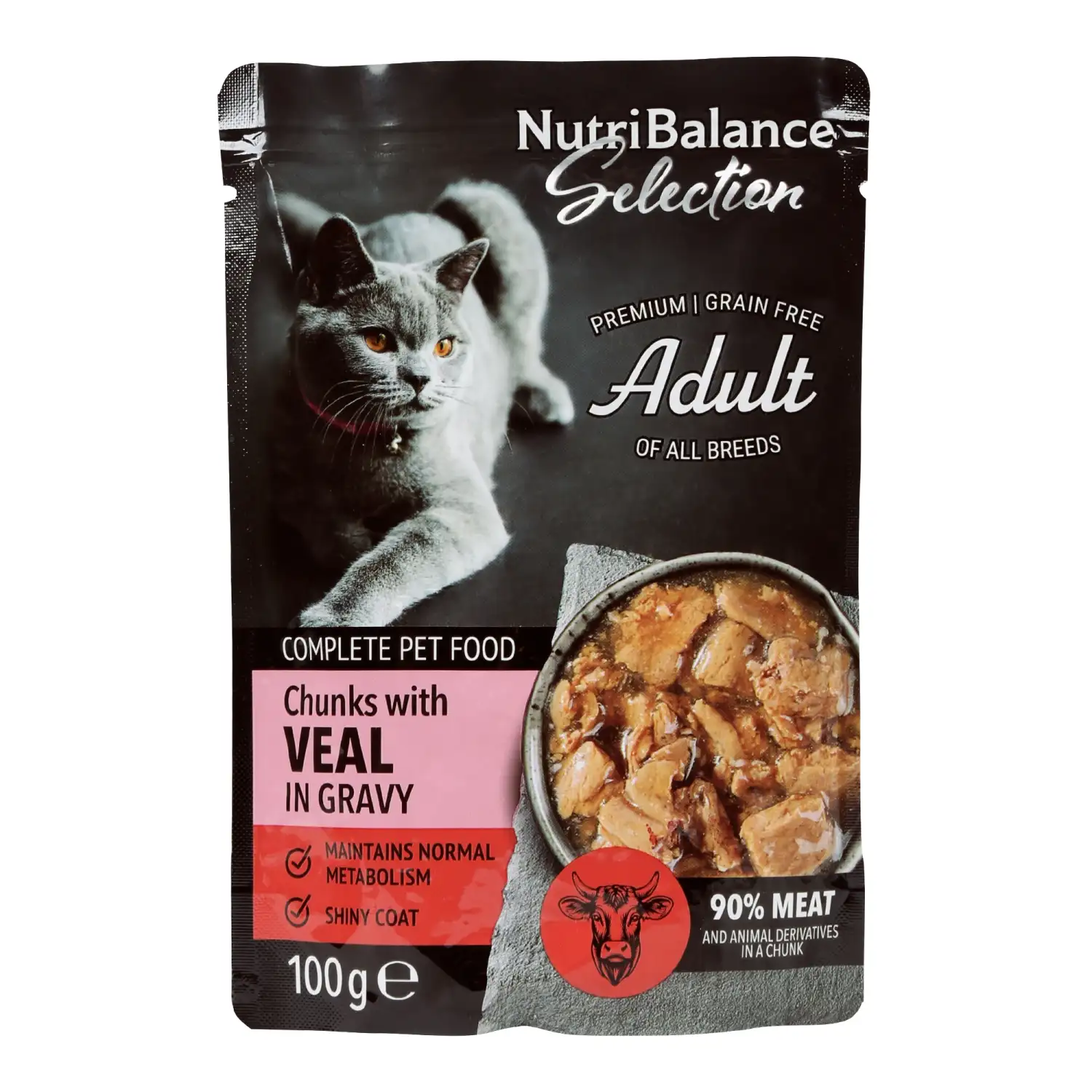 T.sööt kass. Nutribalance Sel. veiselih. 100g