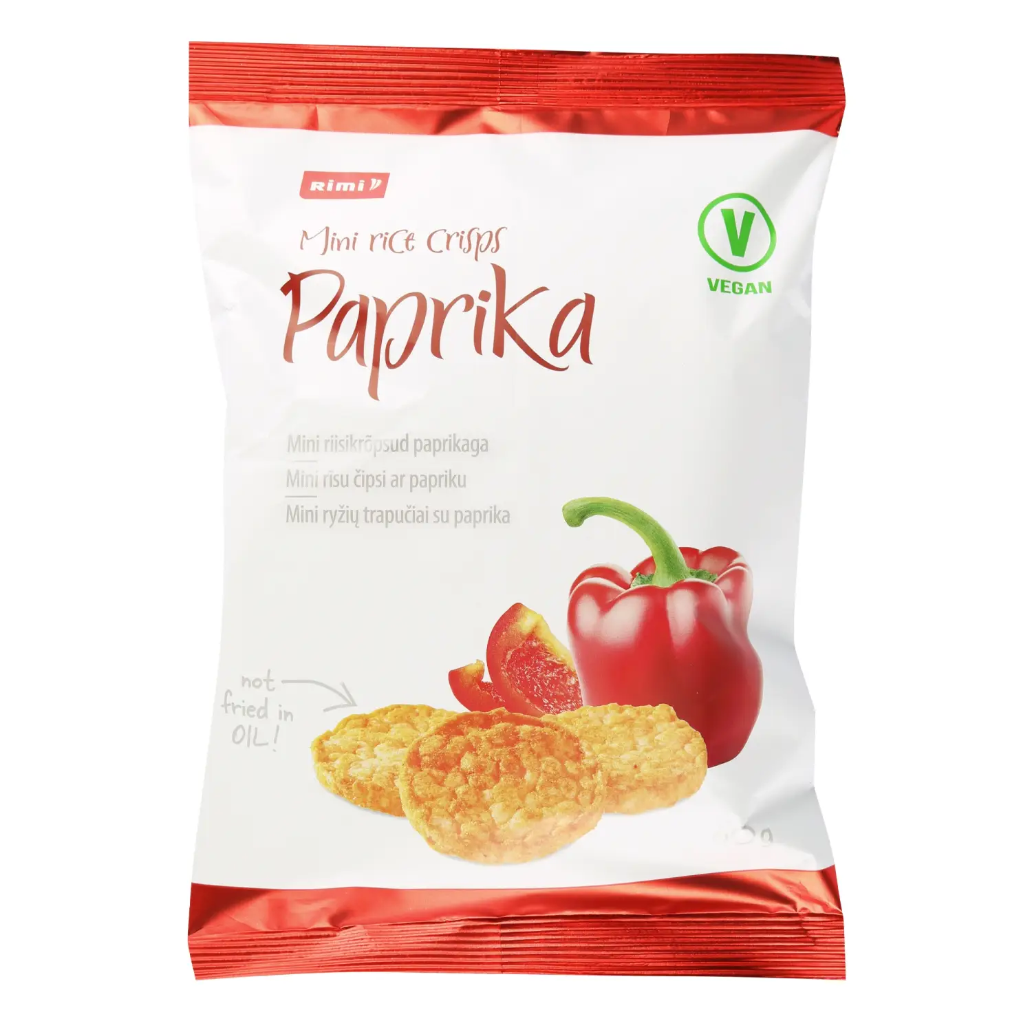 Väiksed riisikrõpsud paprikaga Rimi 60g