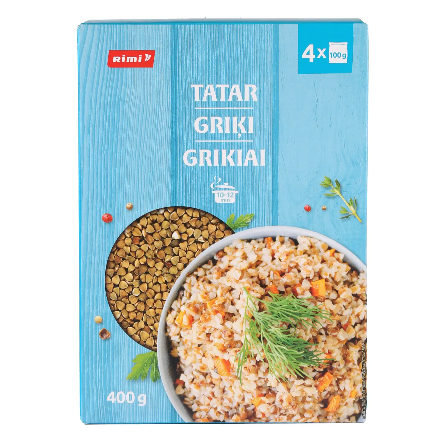 Griķi Rimi tvaicēti 4x100g