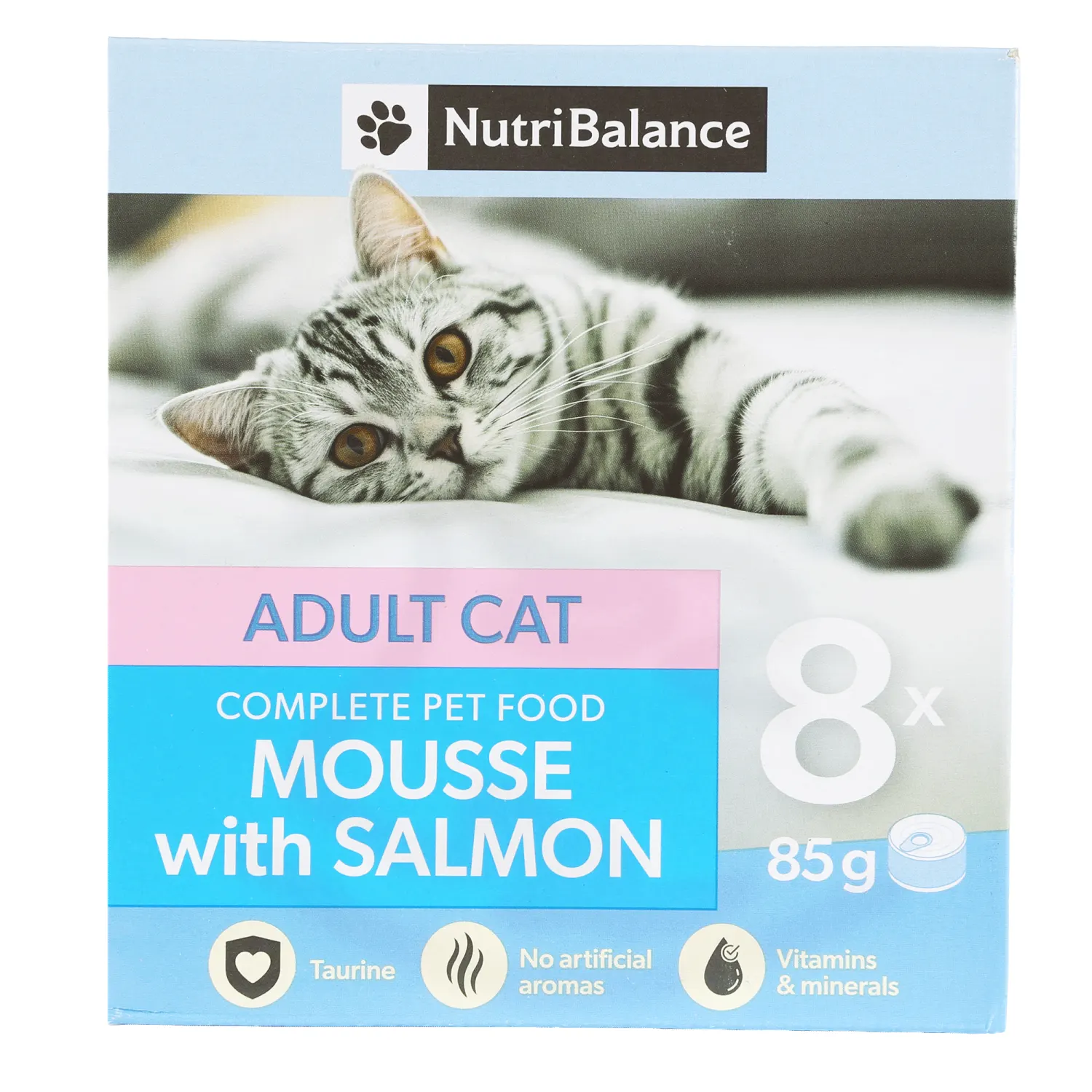 Kassisööt Nutribalance lõhega 8x85g