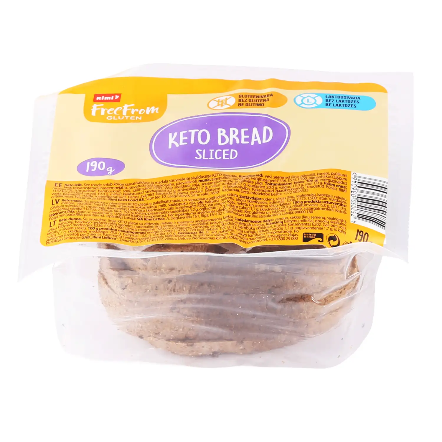 Keto duona RIMI FREE FROM, 190 g