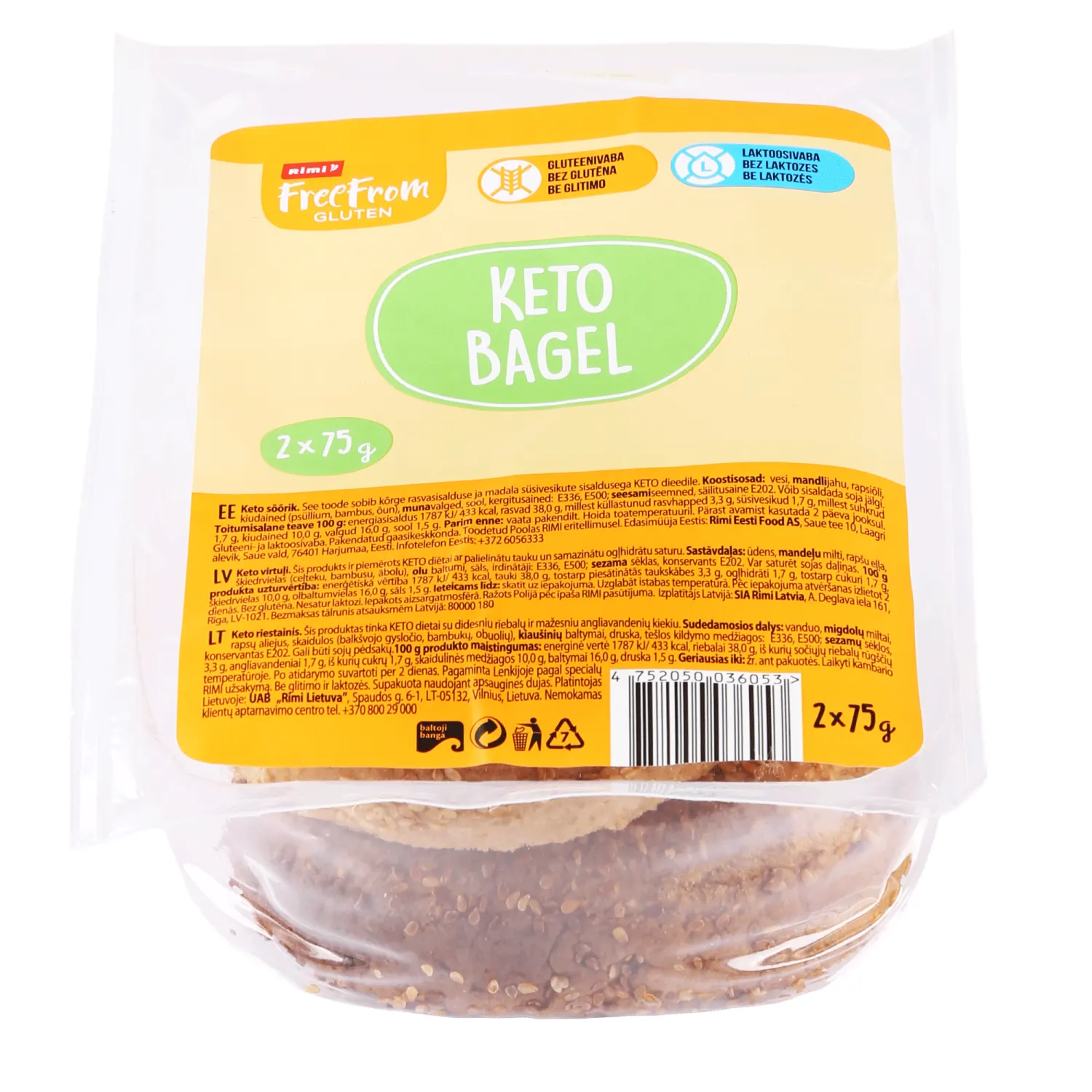 Keto virtuļi Rimi Free From 150g